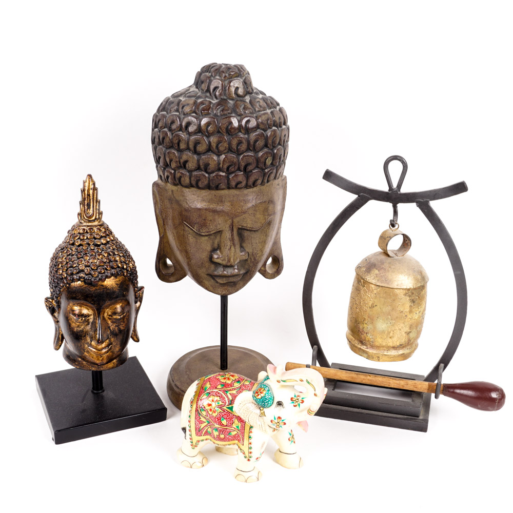 Collection of Asian Inspired Decor