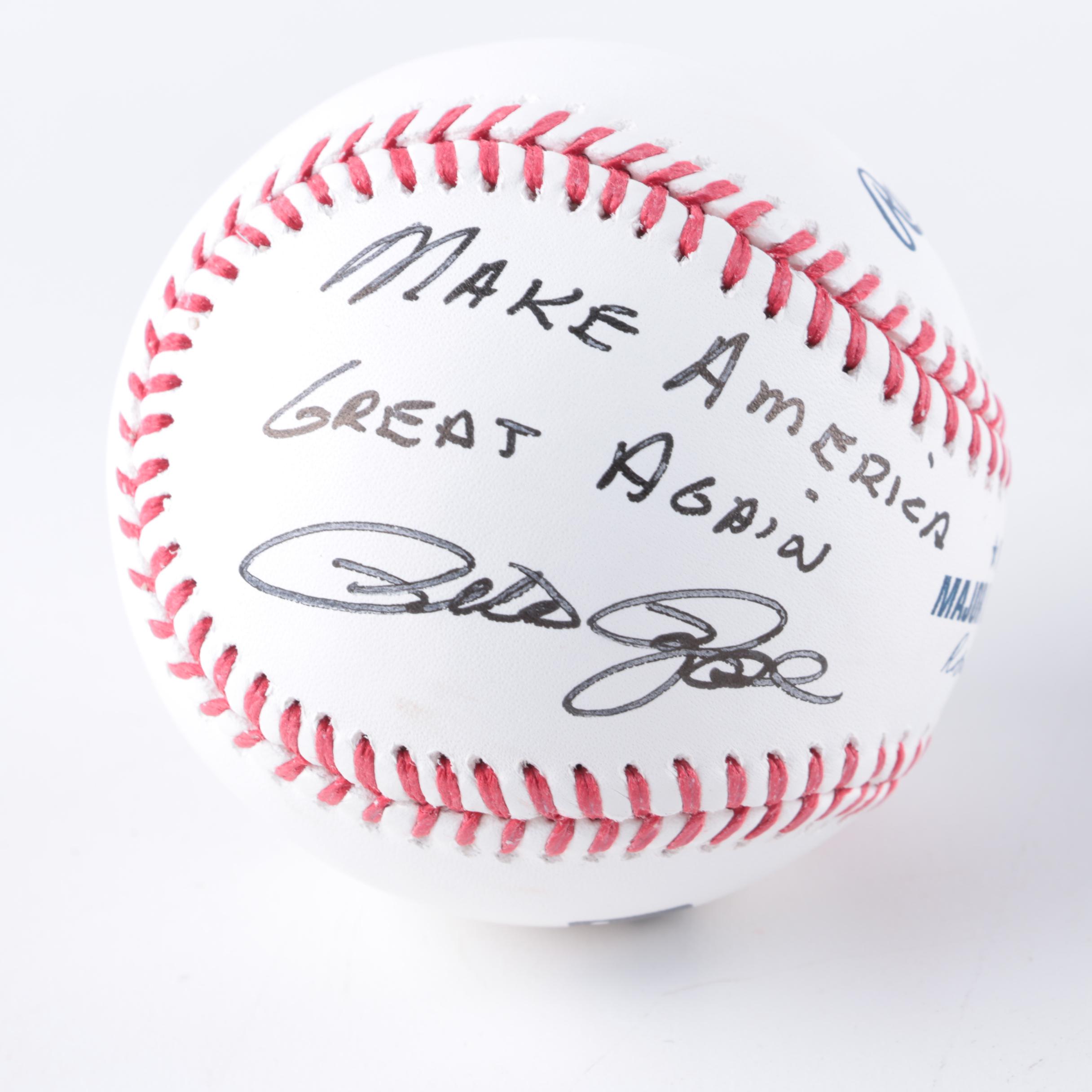 Signed and Personalized Pete Rose Baseballs