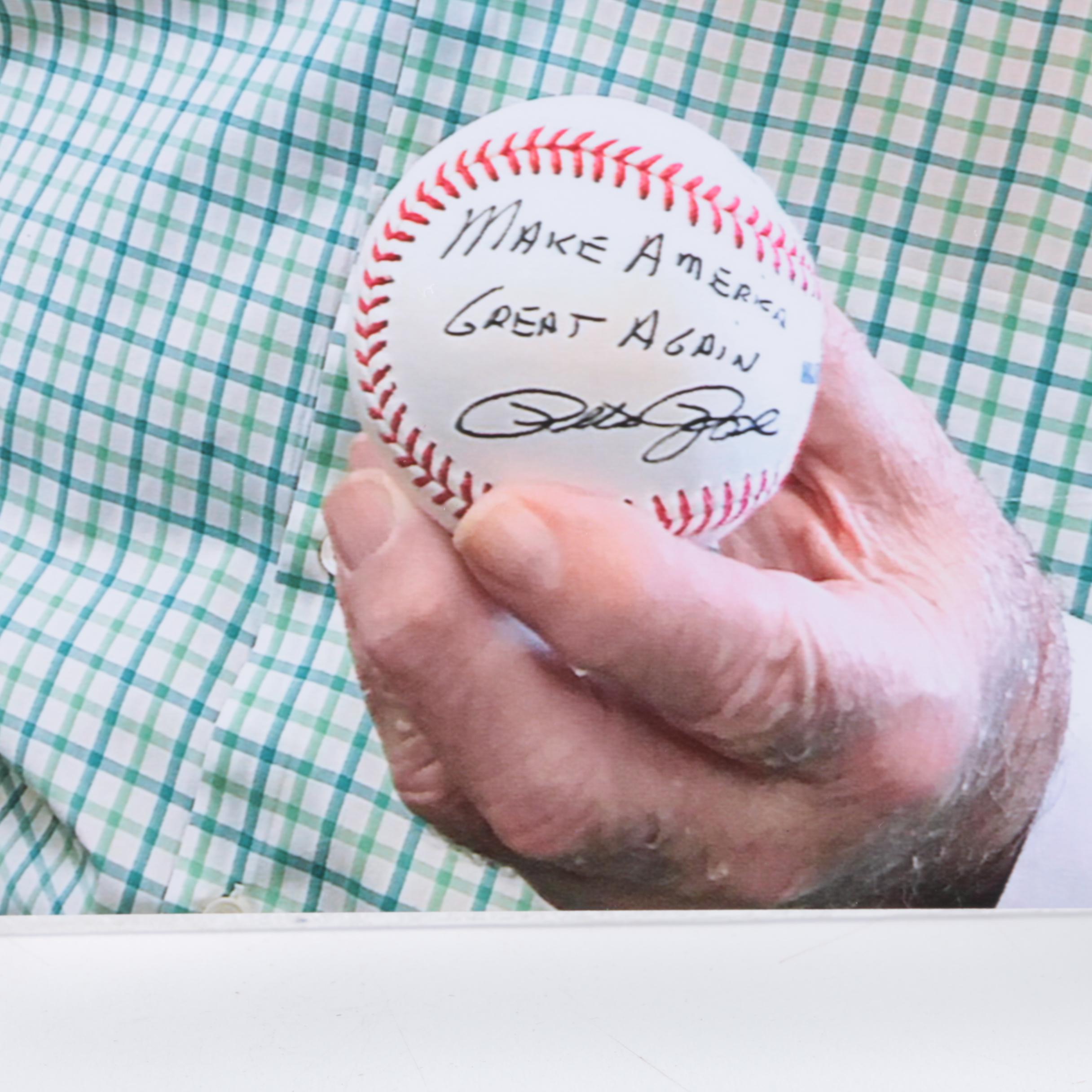 Signed and Personalized Pete Rose Baseballs