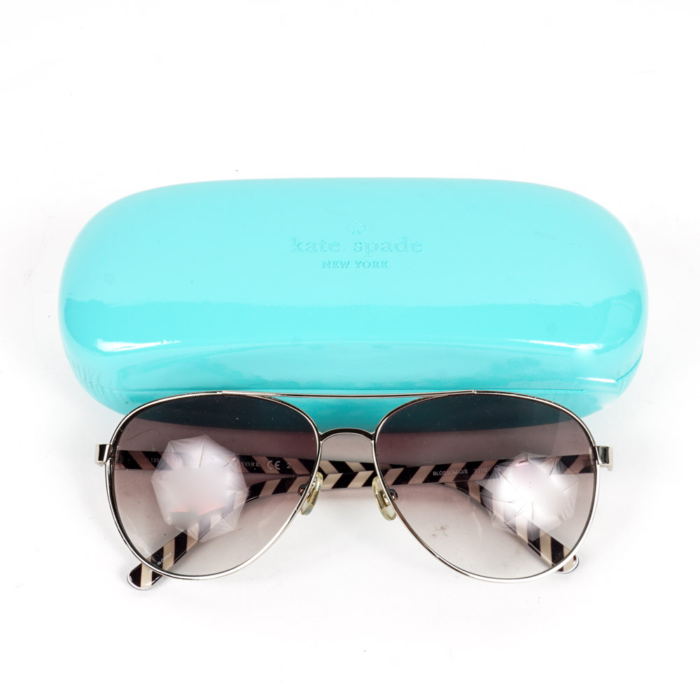 Kate Spade Women's "Blossom" Aviator Sunglasses with Case