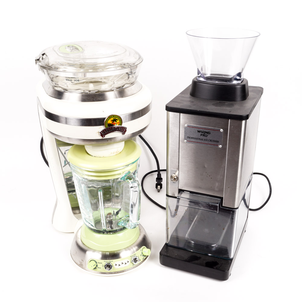 Margaritaville Frozen Concoction Maker and Waring Pro Ice Crusher