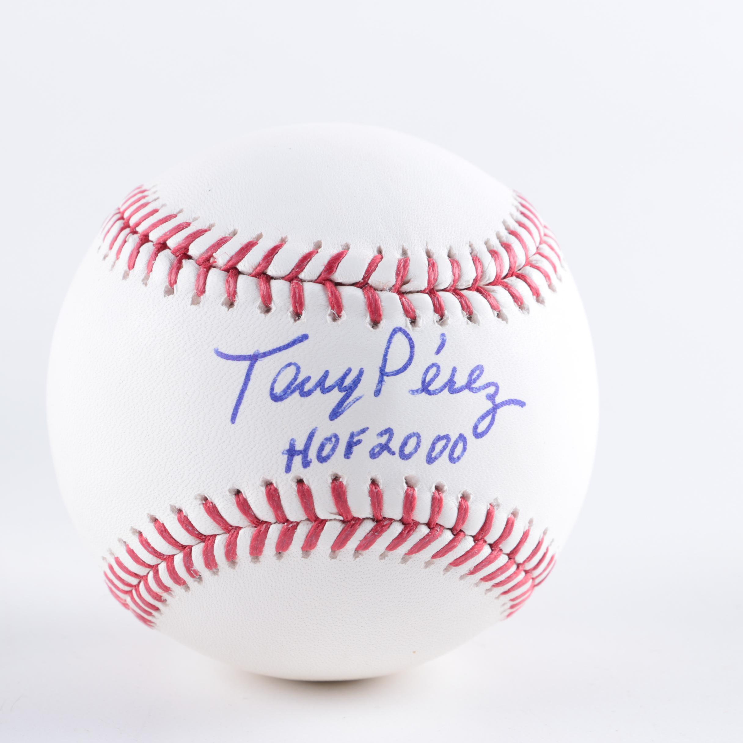 Signed Tony Perez Baseball