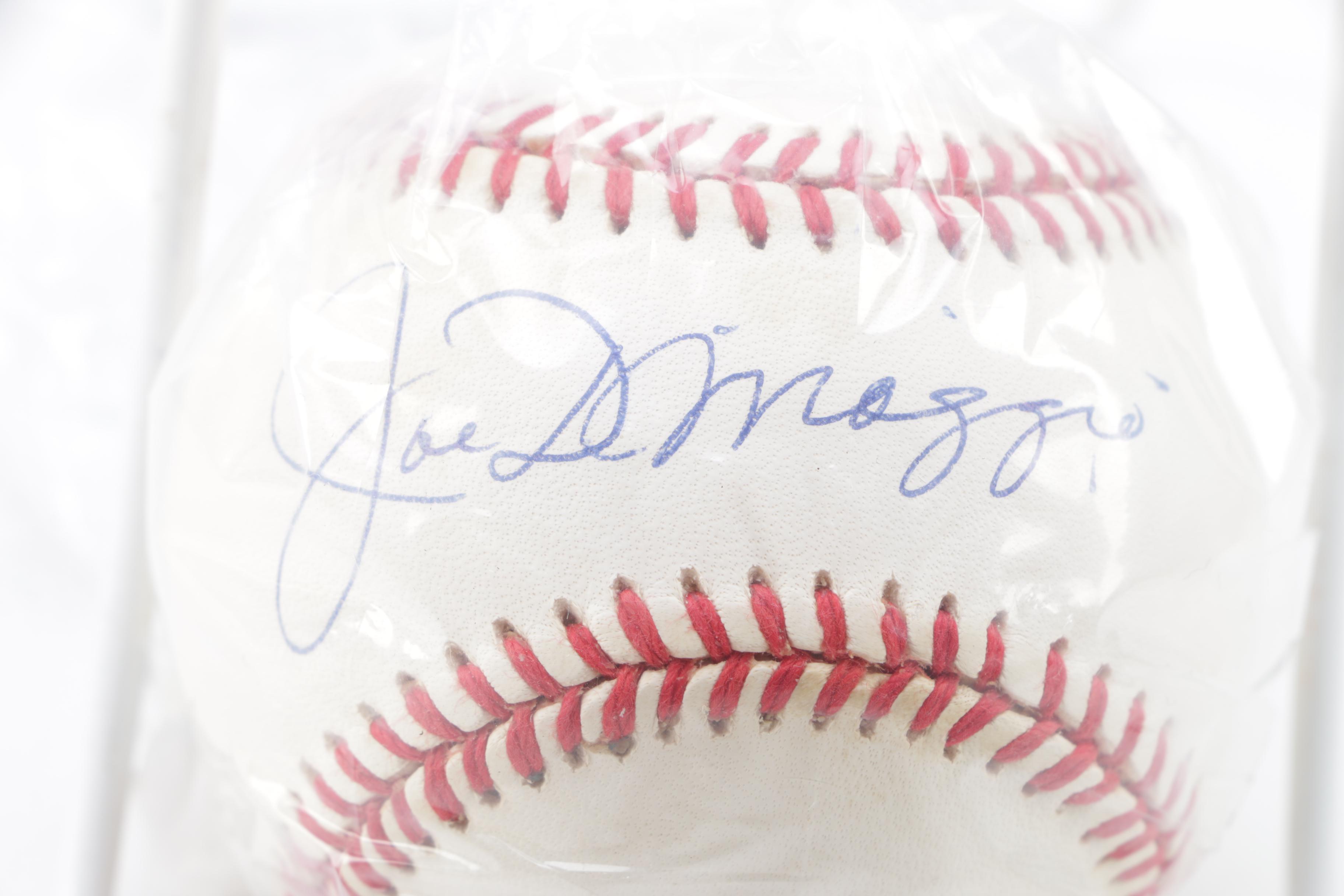 Autographed Joe DiMaggio Baseball