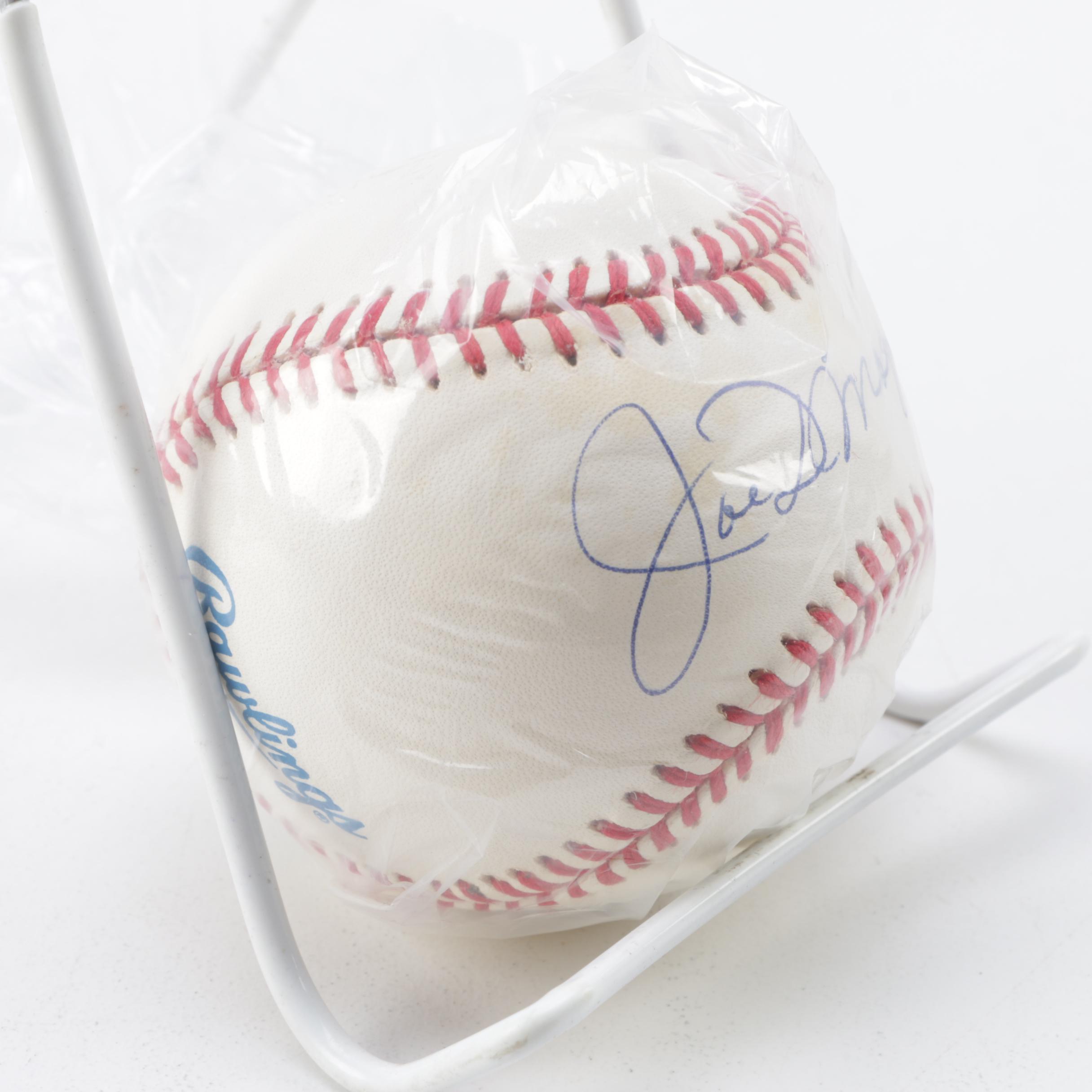 Autographed Joe DiMaggio Baseball