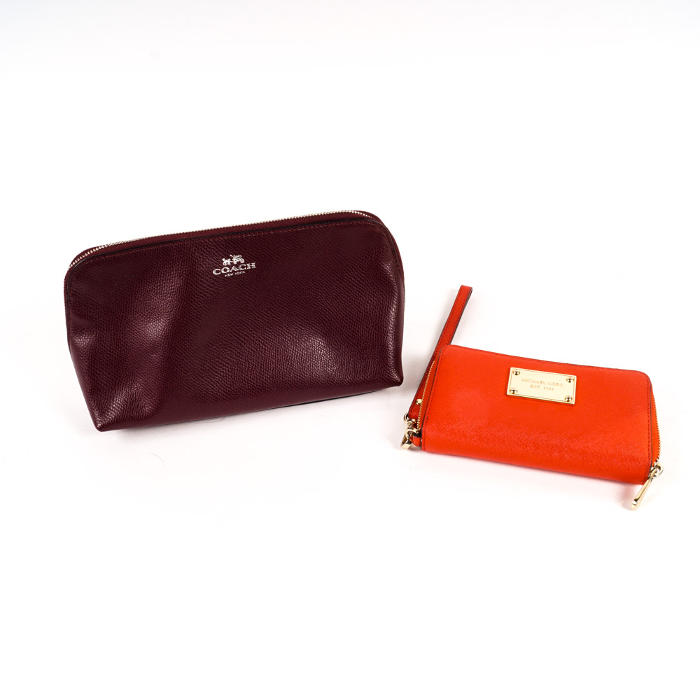Michael by Michael Kors Wristlet and Coach Pouch