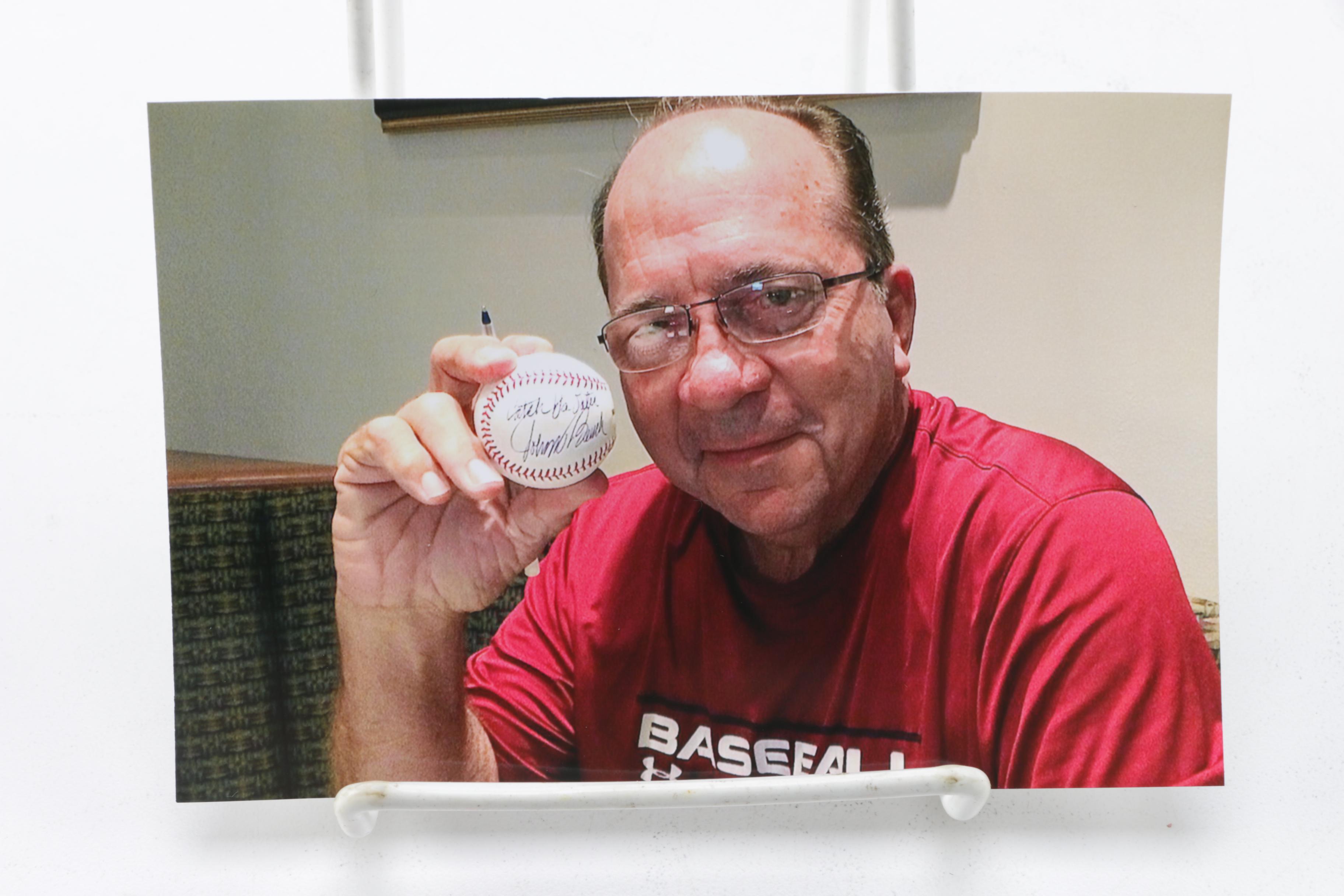 Johnny Bench Autographed Baseball