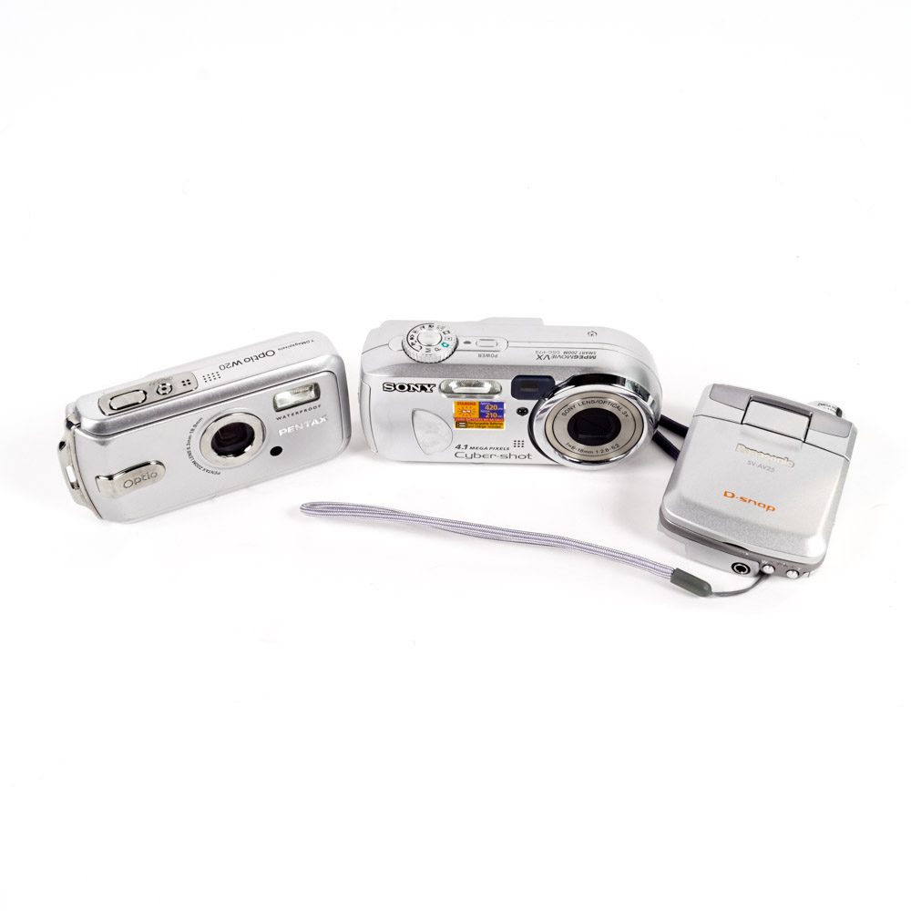 Digital Point-and-Shoot Cameras Including Waterproof Pentax Optio W20