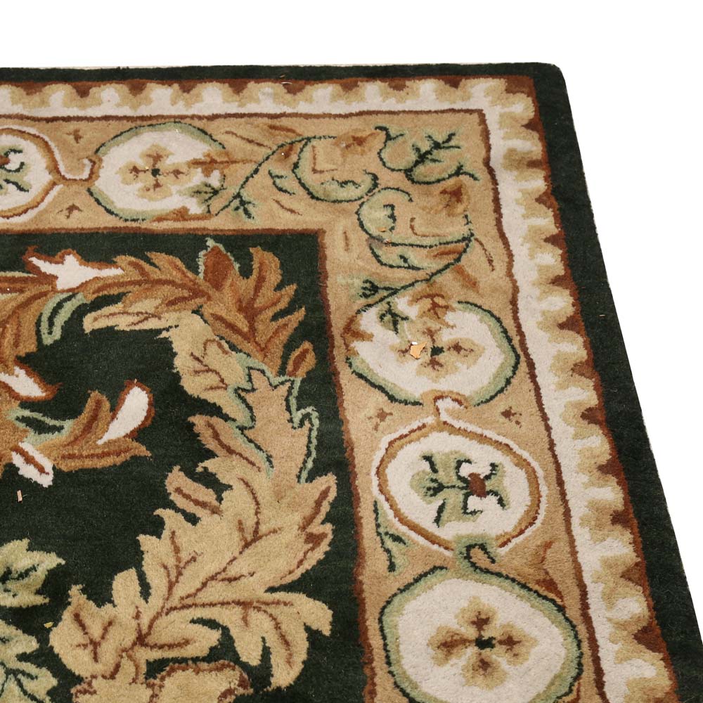 Machine Made Floral Area Rug