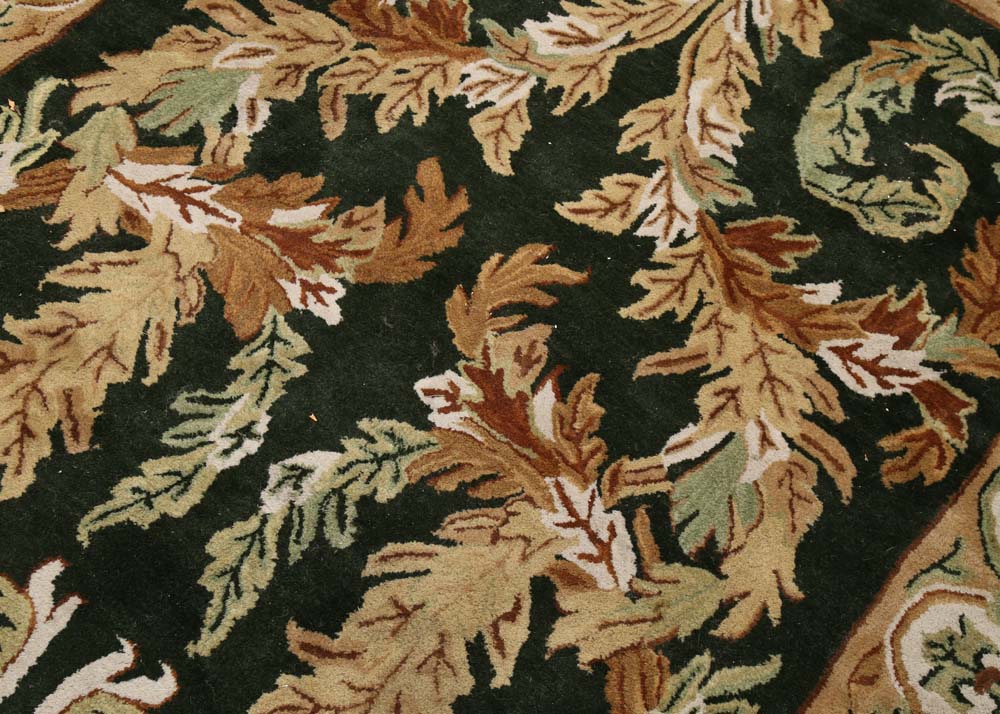 Machine Made Floral Area Rug