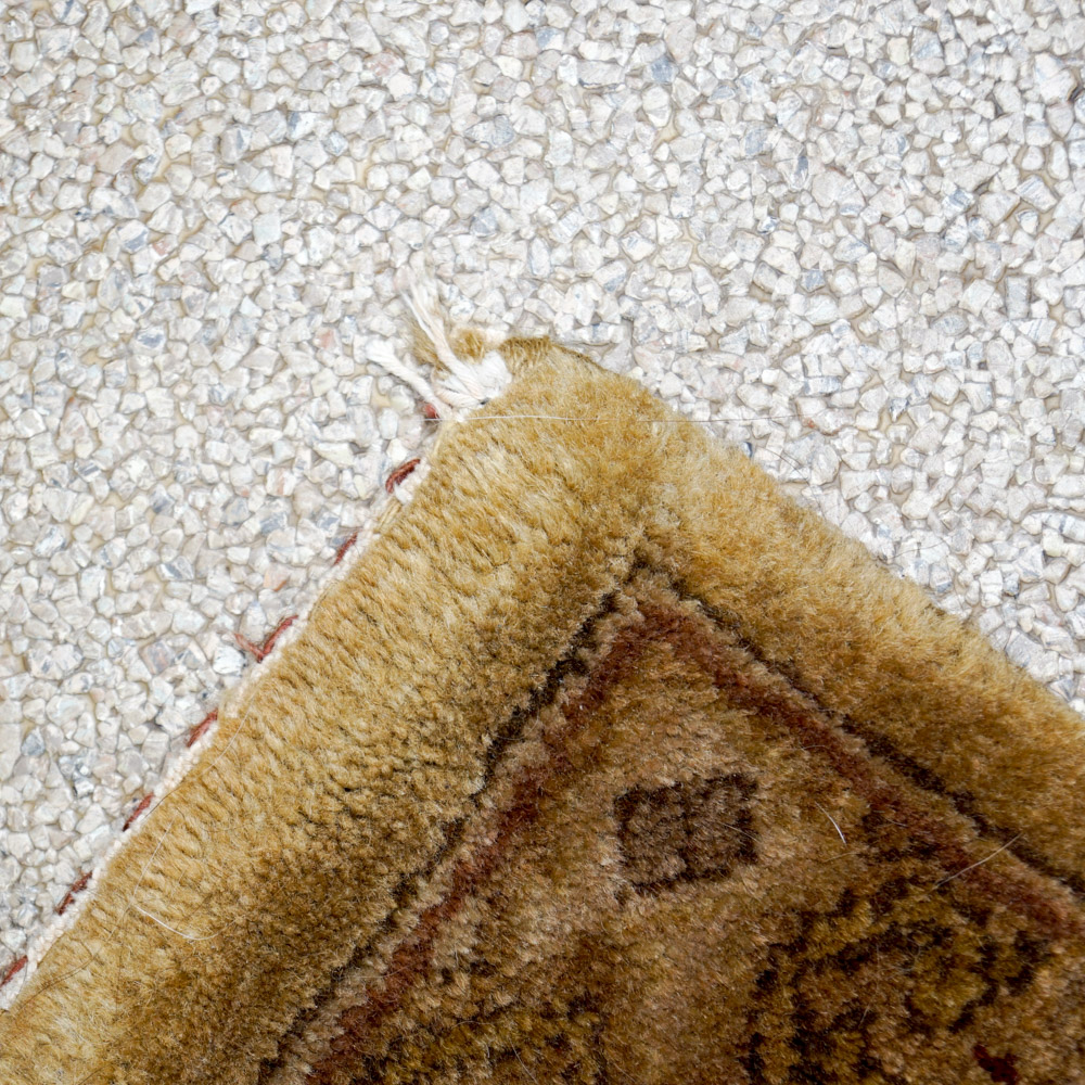 Hand-Knotted Indo-Oushak Area Rug