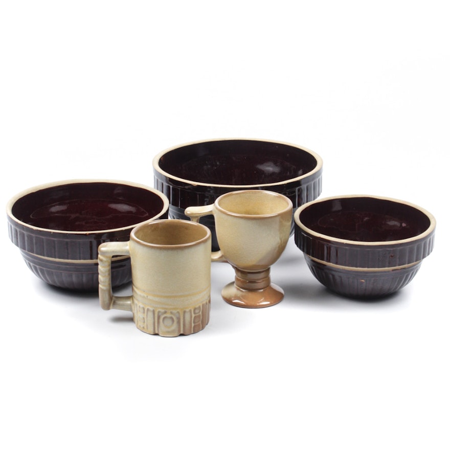Mid Century Ceramic Tableware Including Frankoma