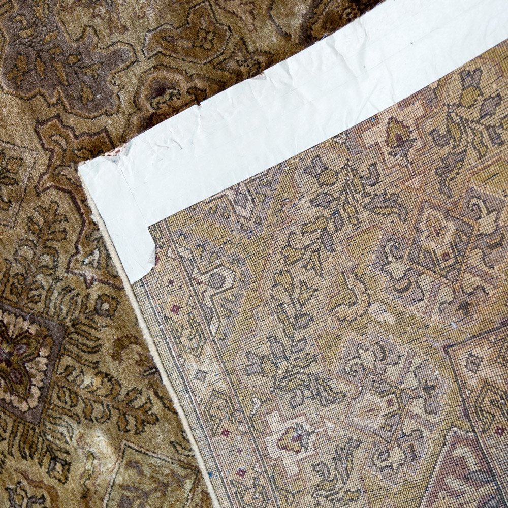 Hand-Knotted Indo-Oushak Area Rug