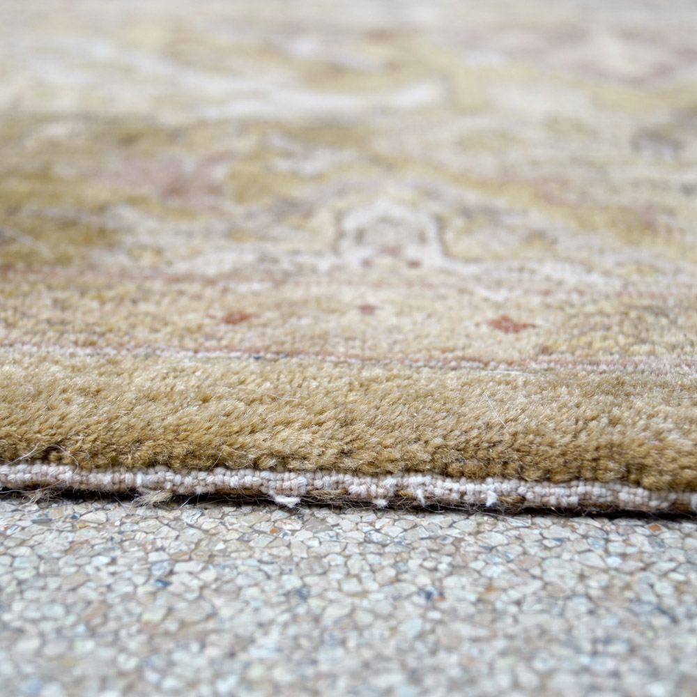 Hand-Knotted Indo-Oushak Area Rug