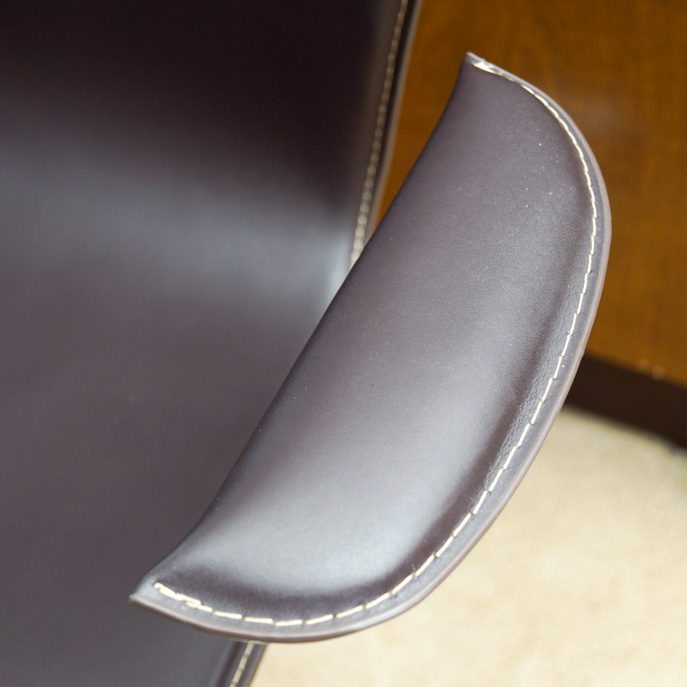Pair of Leather Barstools