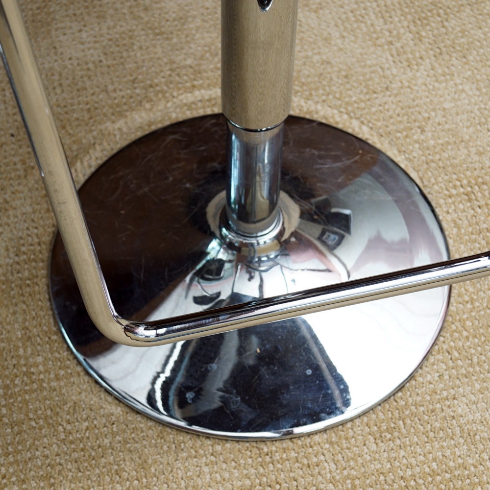 Pair of Leather Barstools