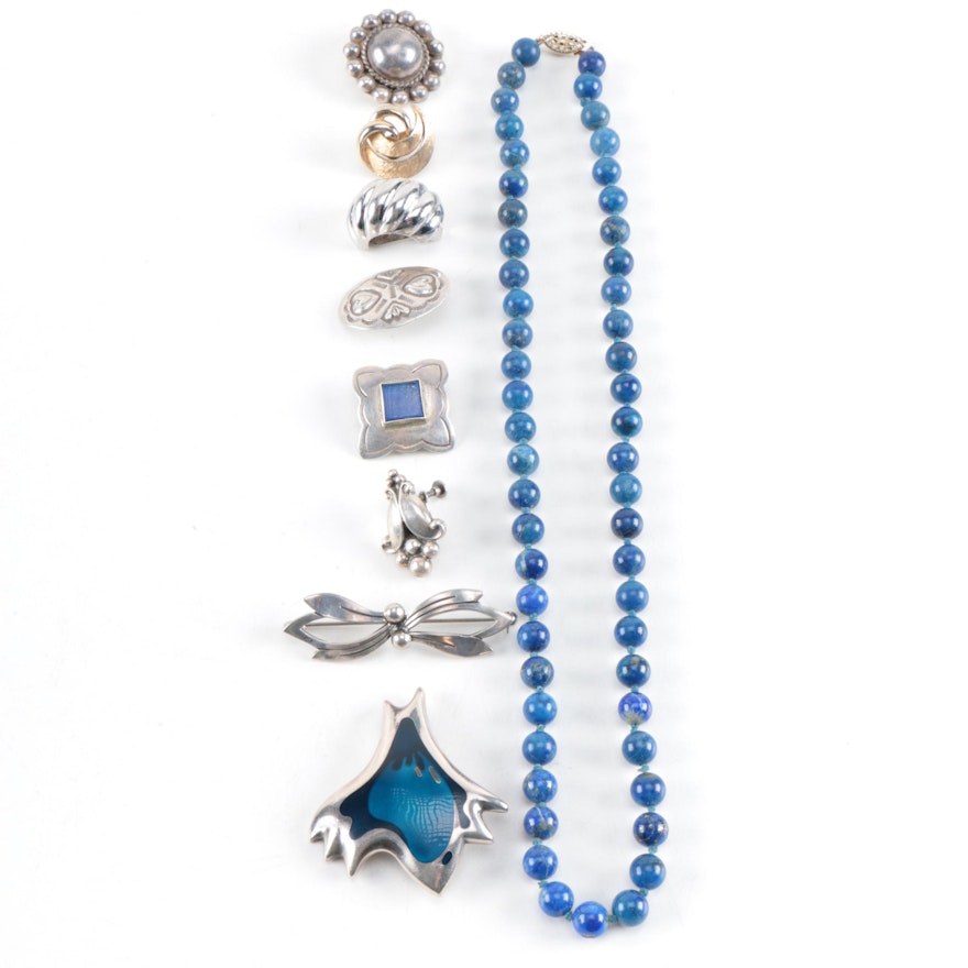 Assorted Costume and Sterling Silver Jewelry