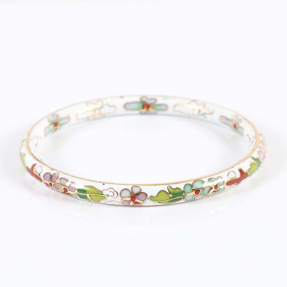 Cloisonné  Bangle Bracelet