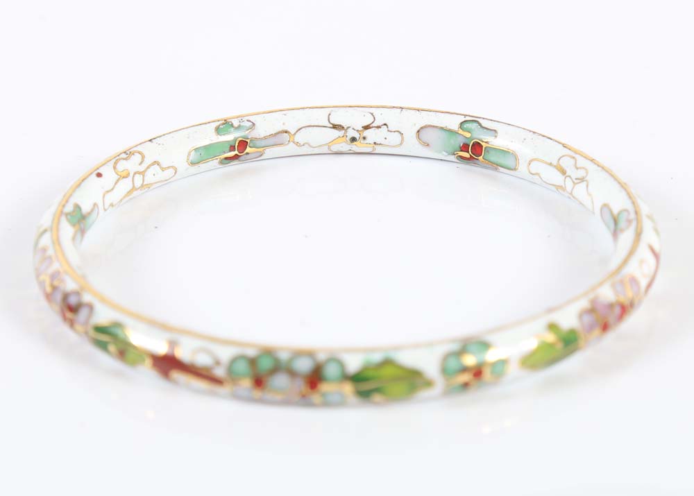 Cloisonné  Bangle Bracelet
