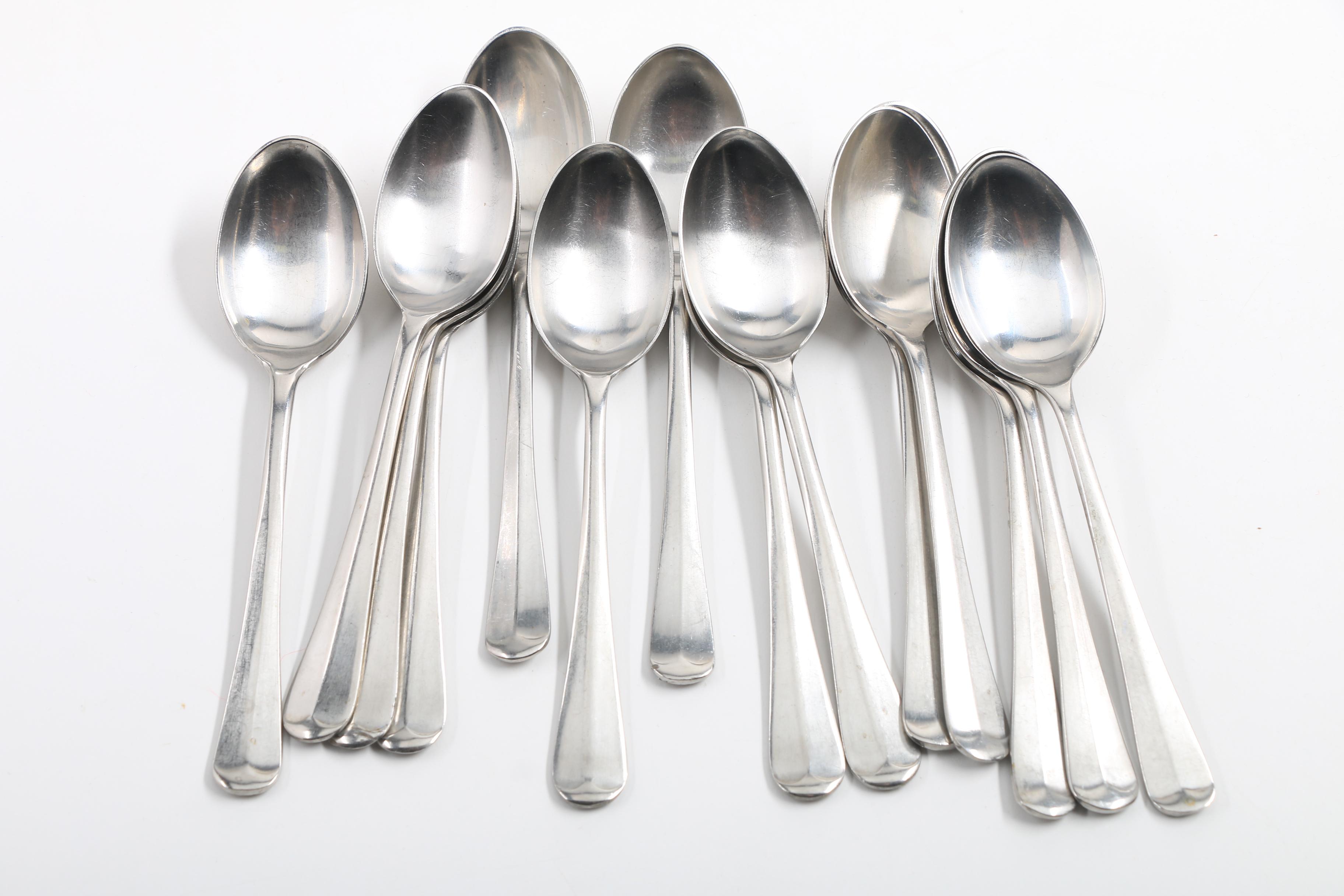 Stainless Steel "Queen Anne" Style Flatware, Made in England