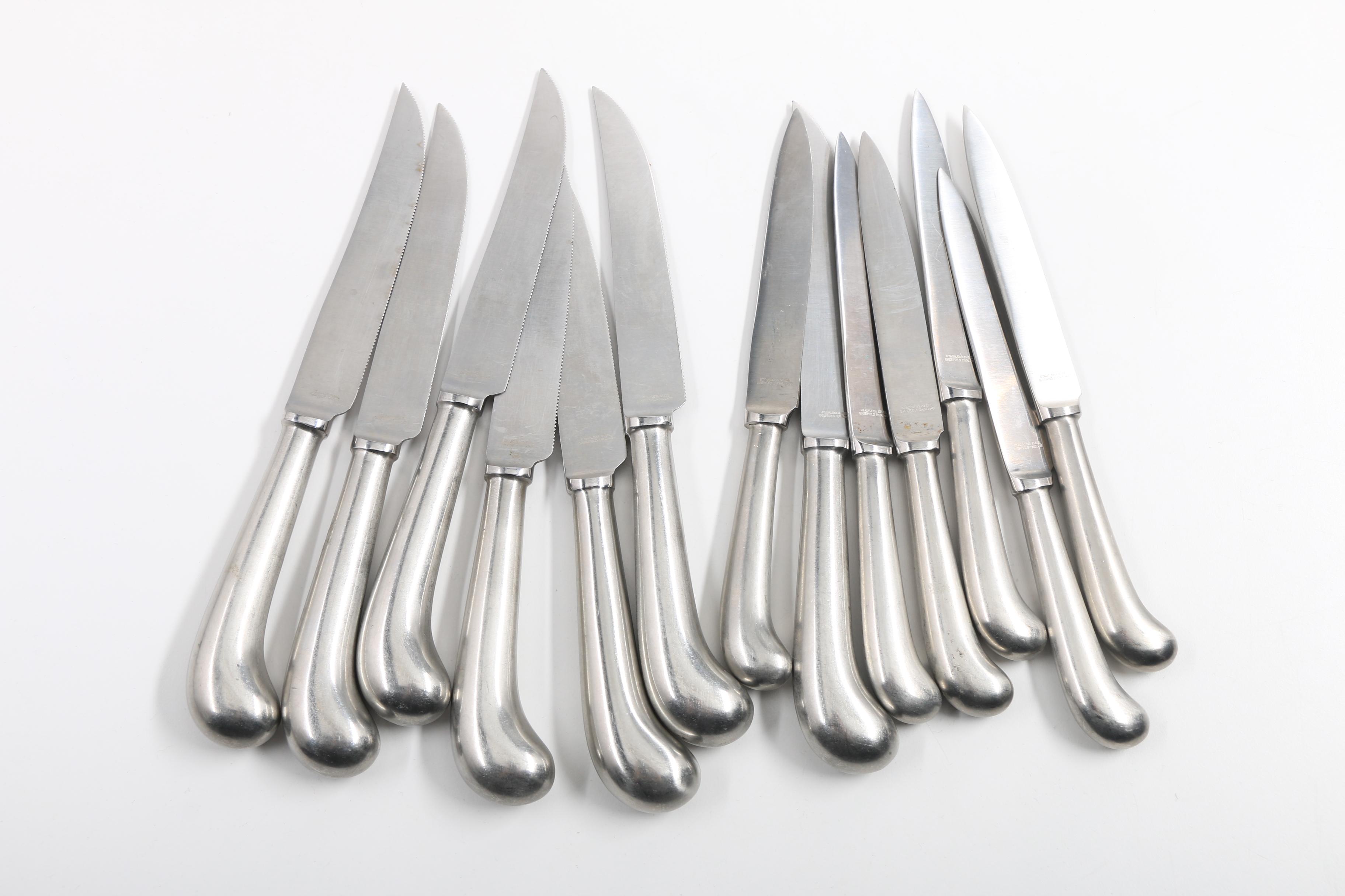 Stainless Steel "Queen Anne" Style Flatware, Made in England