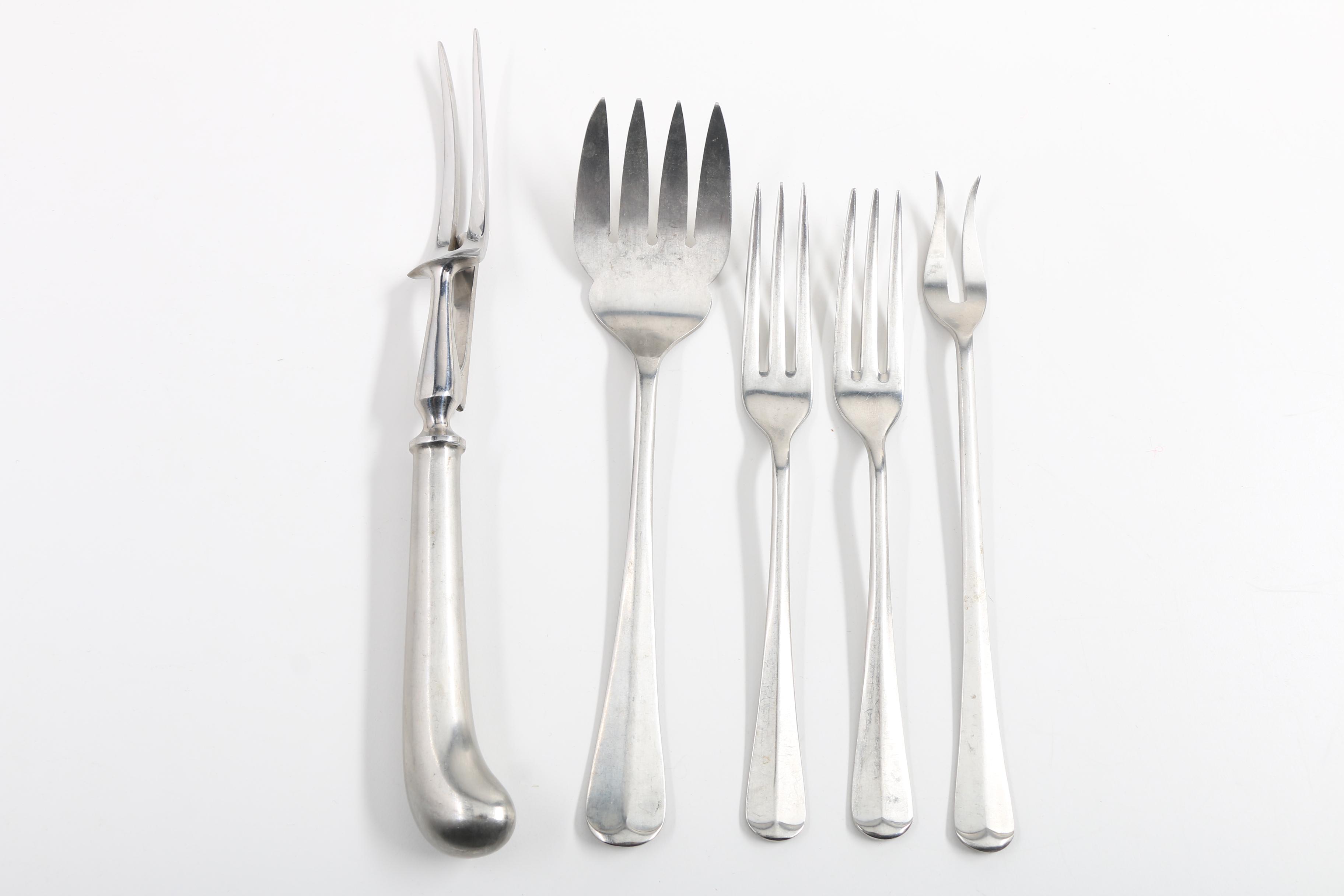 Stainless Steel "Queen Anne" Style Flatware, Made in England