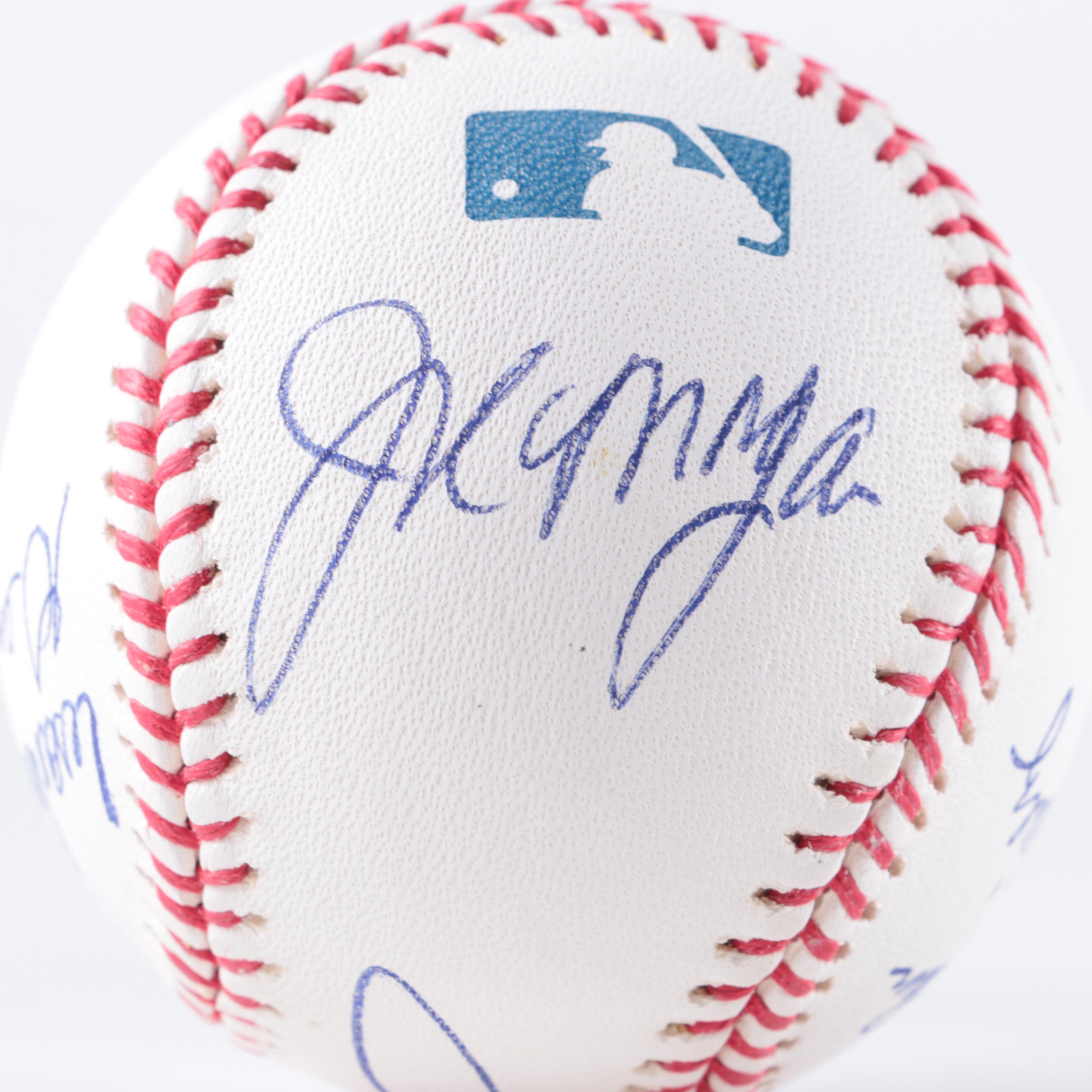 Autographed Baseball of Big Red Machine's Starting Eight