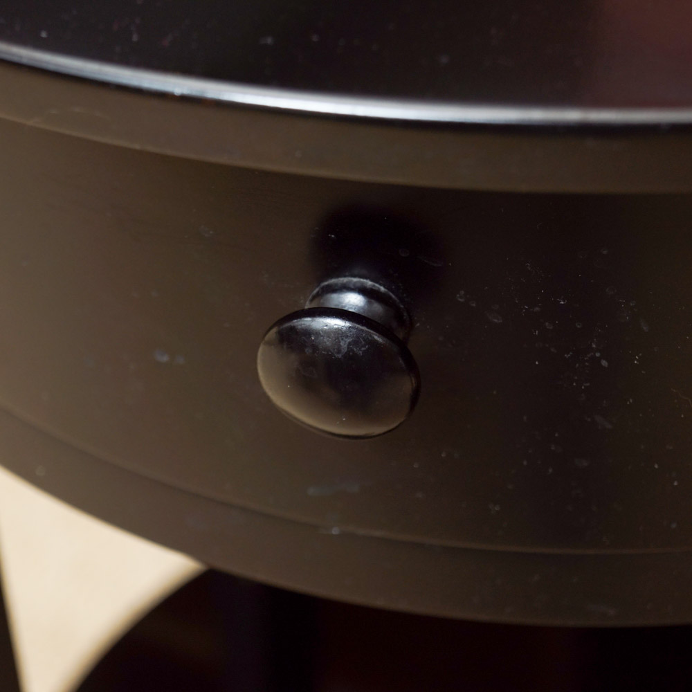 Pottery Barn Round Wooden Side Tables