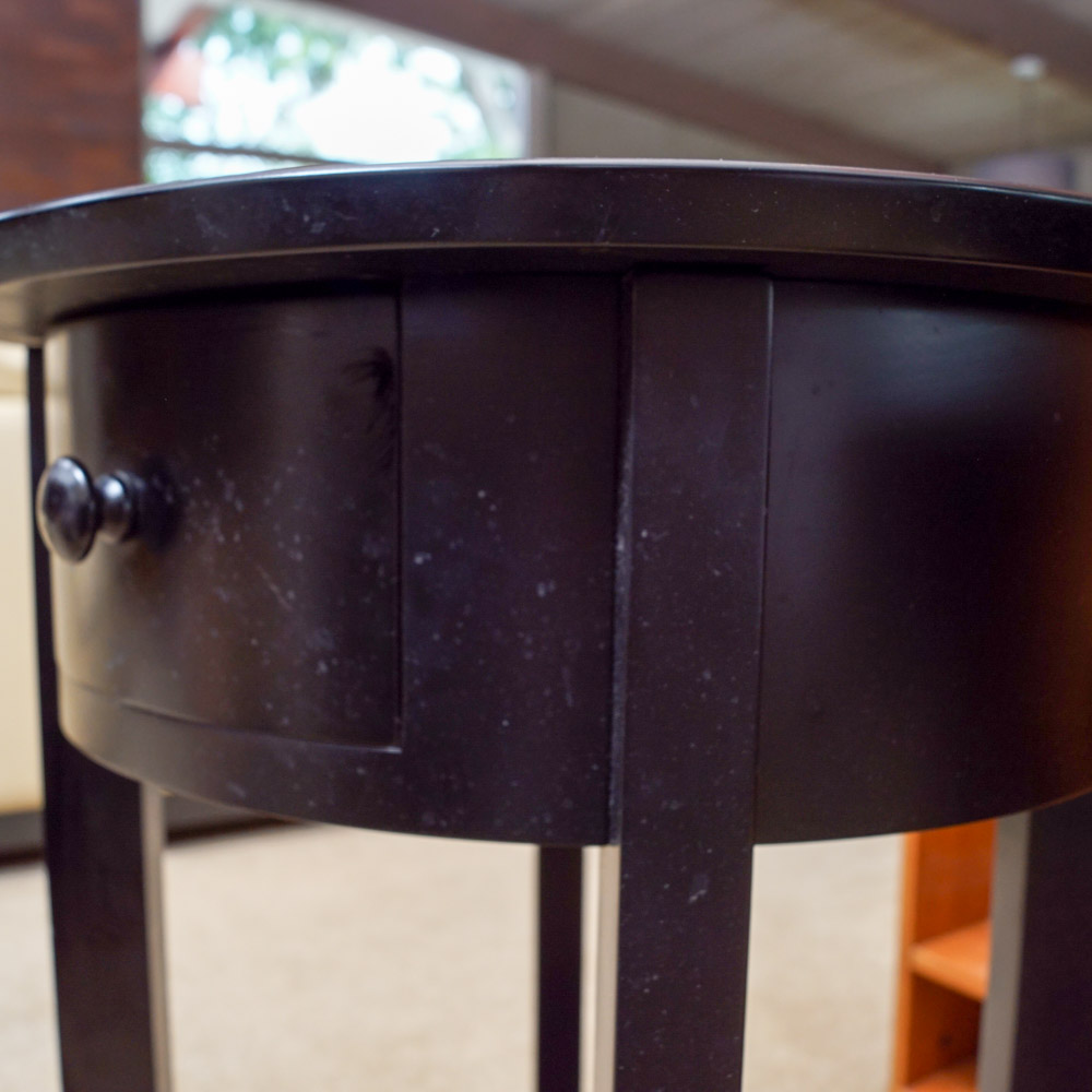 Pottery Barn Round Wooden Side Tables