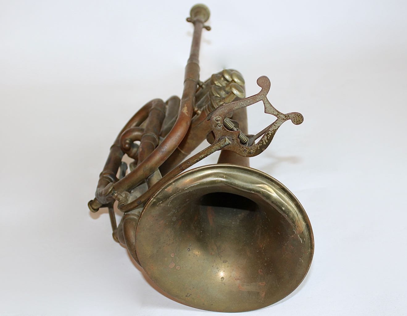 J. Henri Marchand Brass Cornet with Decor Trumpet