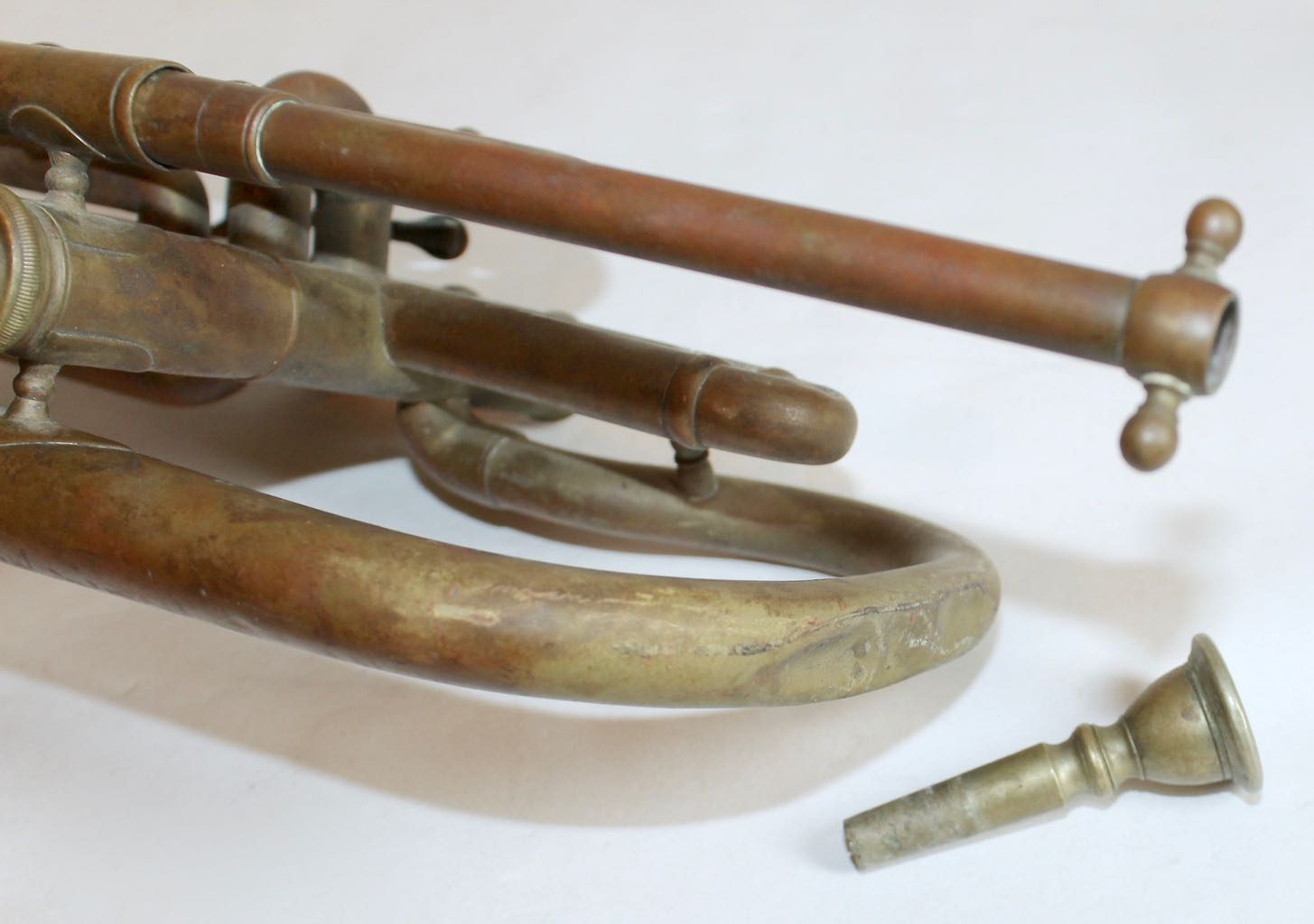 J. Henri Marchand Brass Cornet with Decor Trumpet