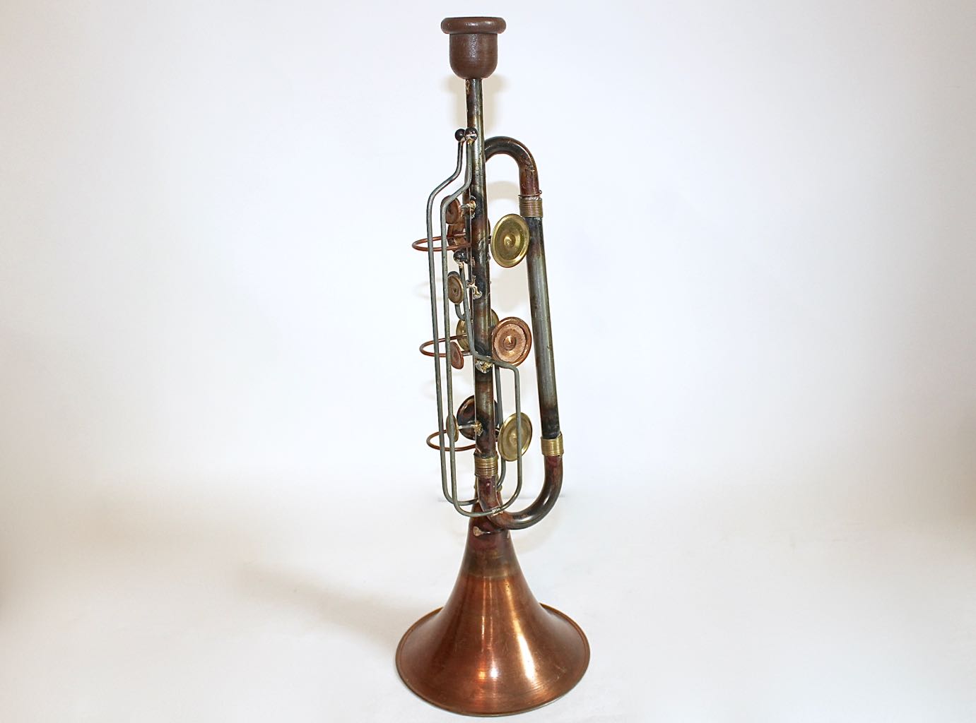 J. Henri Marchand Brass Cornet with Decor Trumpet