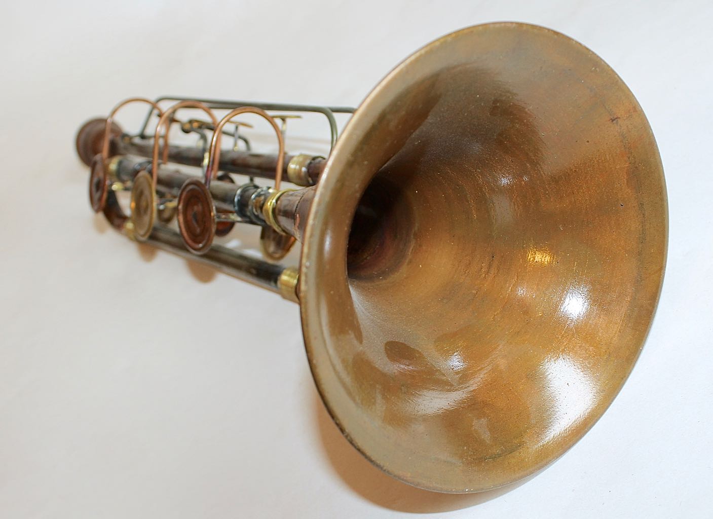 J. Henri Marchand Brass Cornet with Decor Trumpet