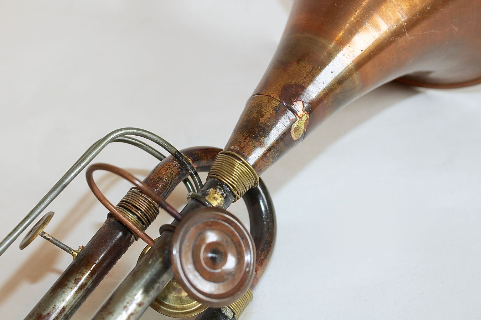 J. Henri Marchand Brass Cornet with Decor Trumpet