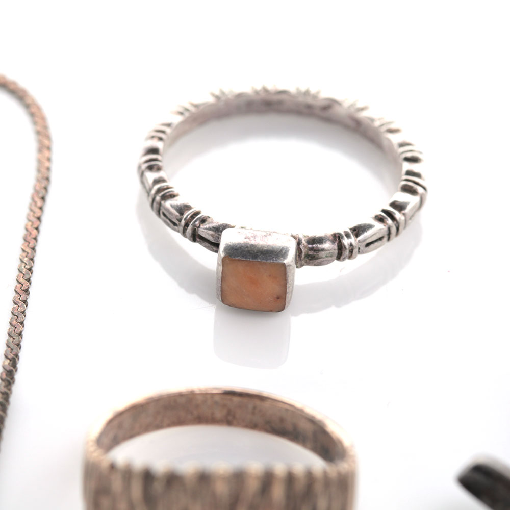 Assortment of Sterling Silver Jewelry