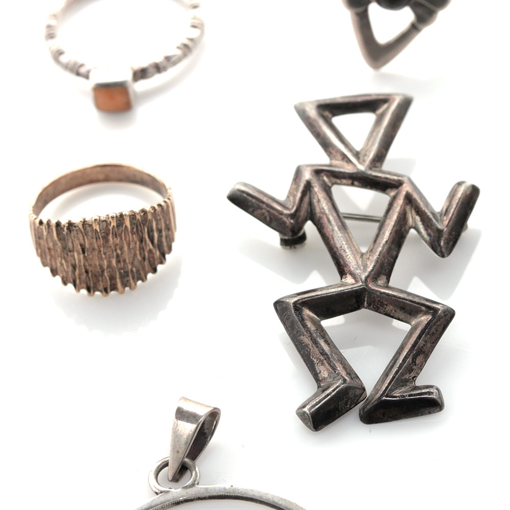 Assortment of Sterling Silver Jewelry