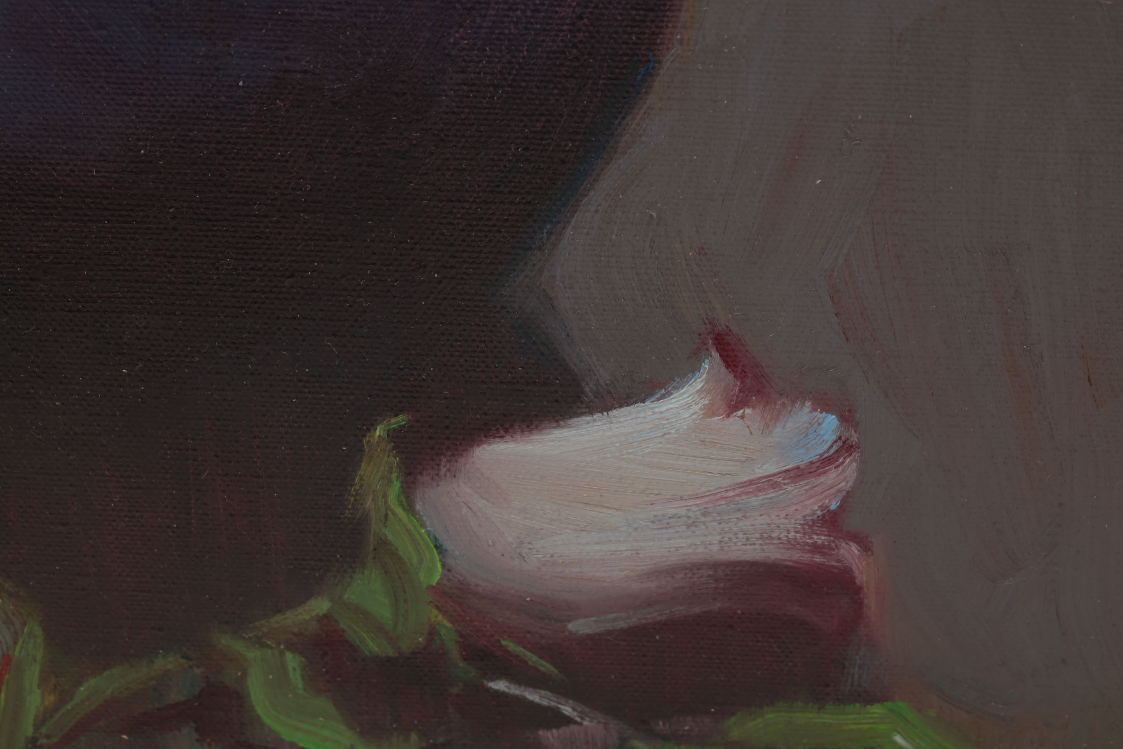 Sylvia Trybek Oil Painting on Canvas "Campanulas"