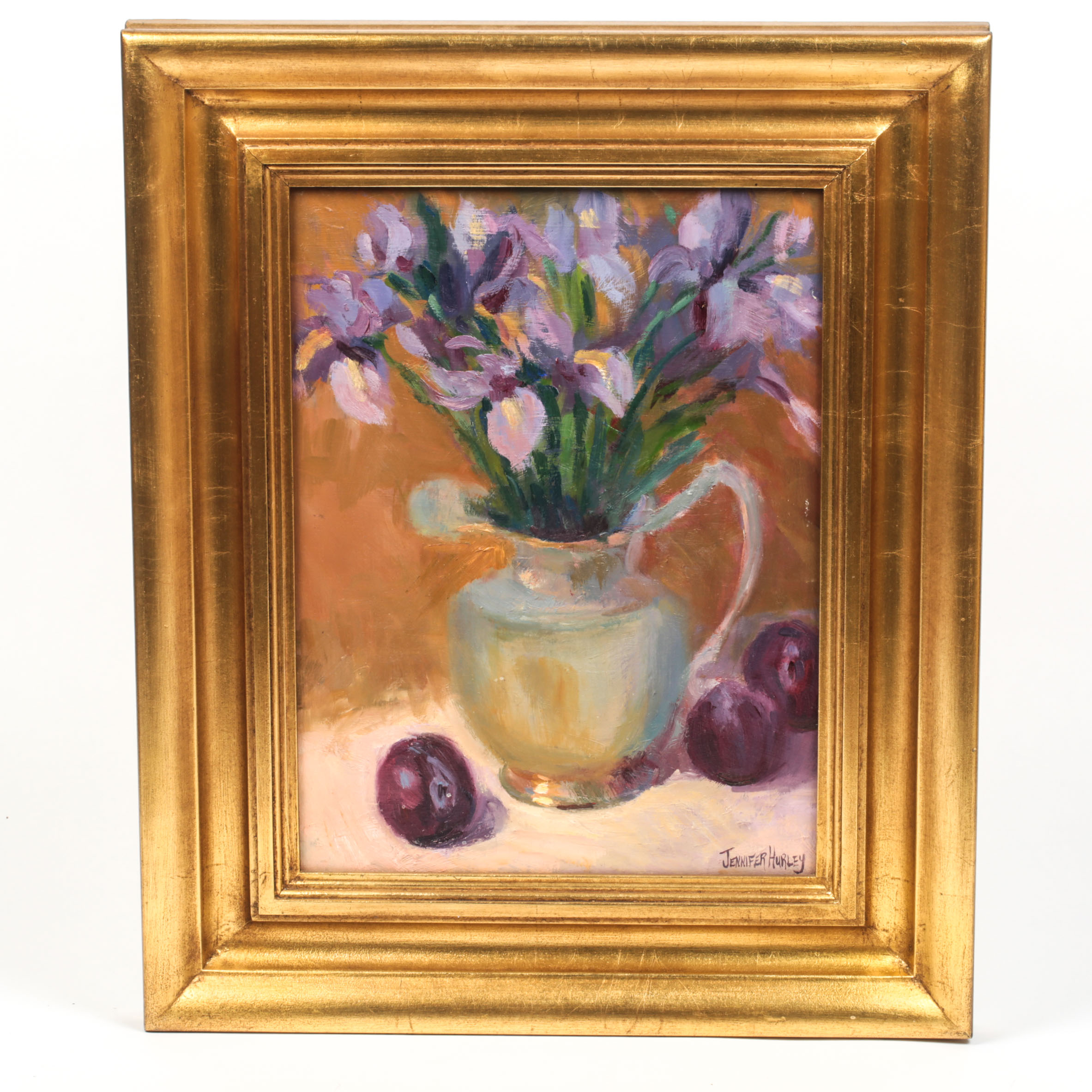 Jennifer Hurley Oil Painting on Board of Floral Still Life