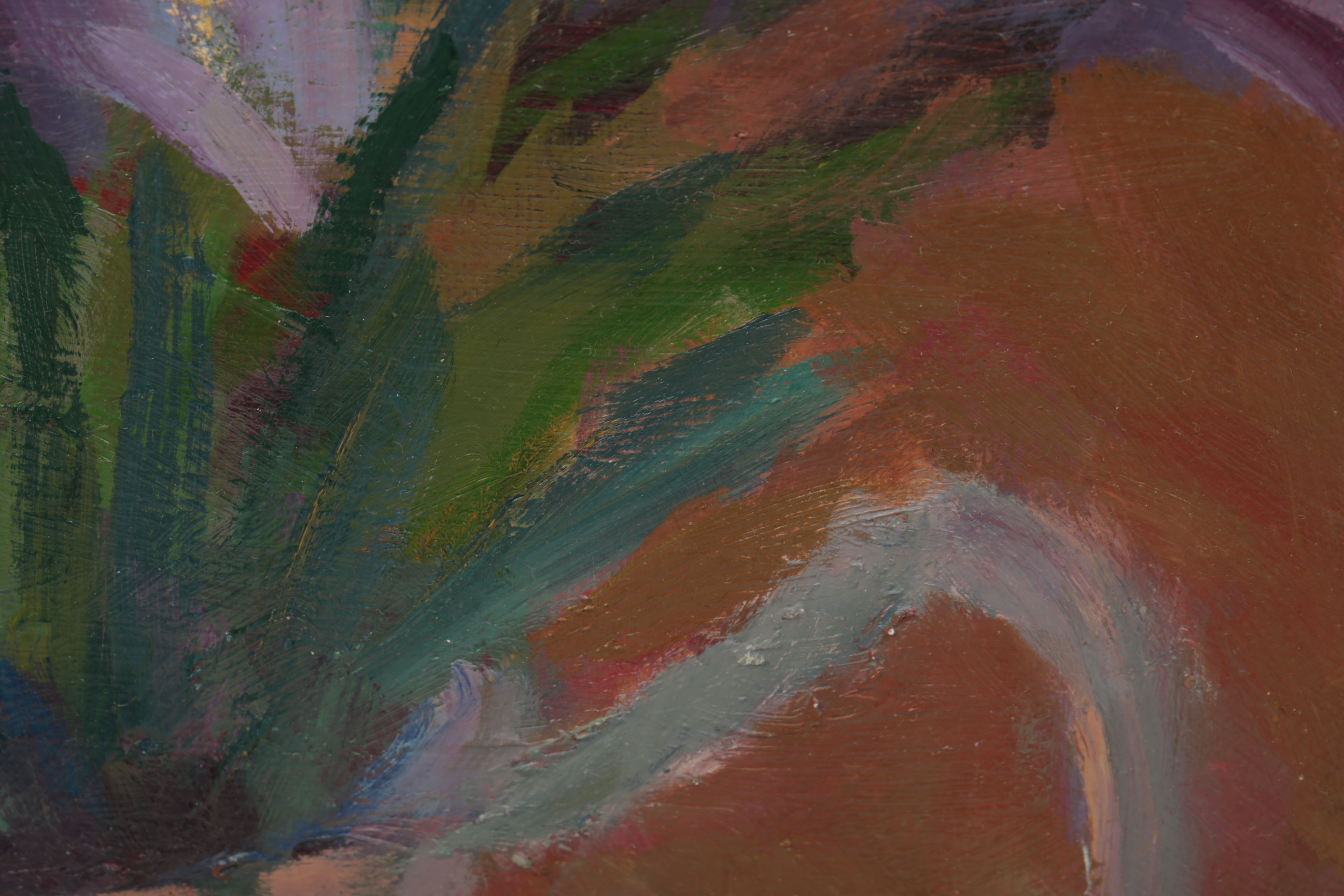 Jennifer Hurley Oil Painting on Board of Floral Still Life