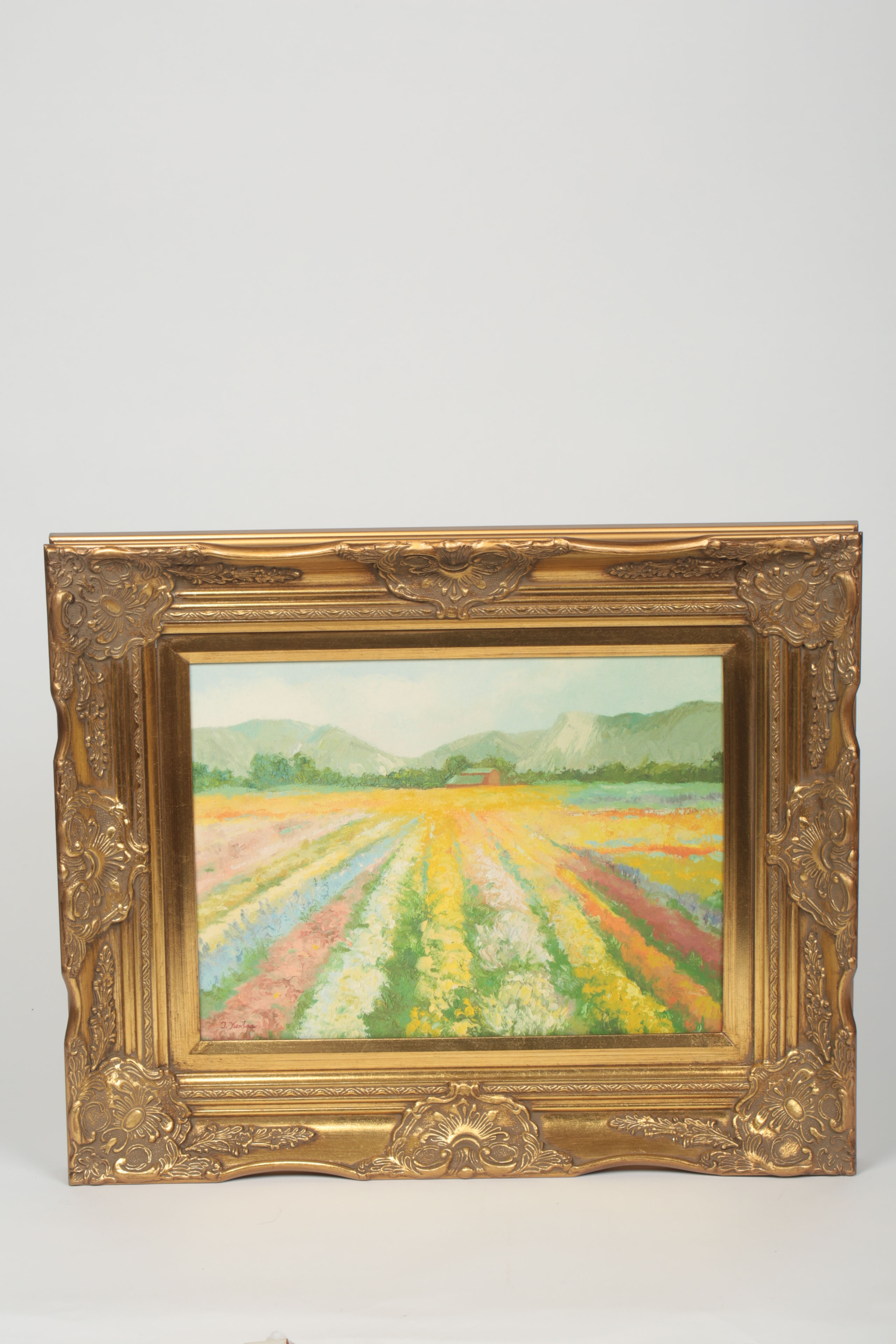 Trish Kertes Giclee Print on Canvas Board "Flower Fields"