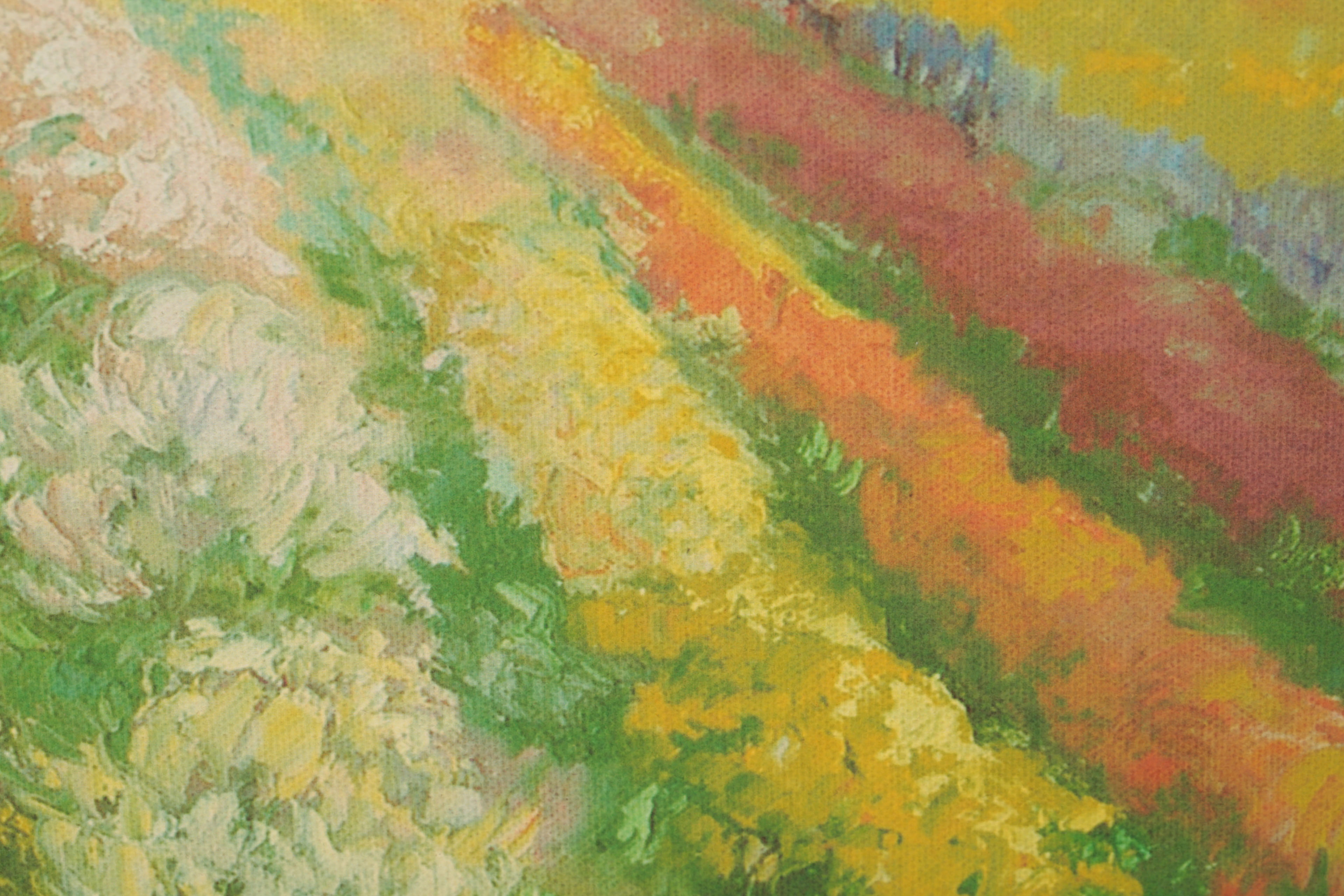 Trish Kertes Giclee Print on Canvas Board "Flower Fields"