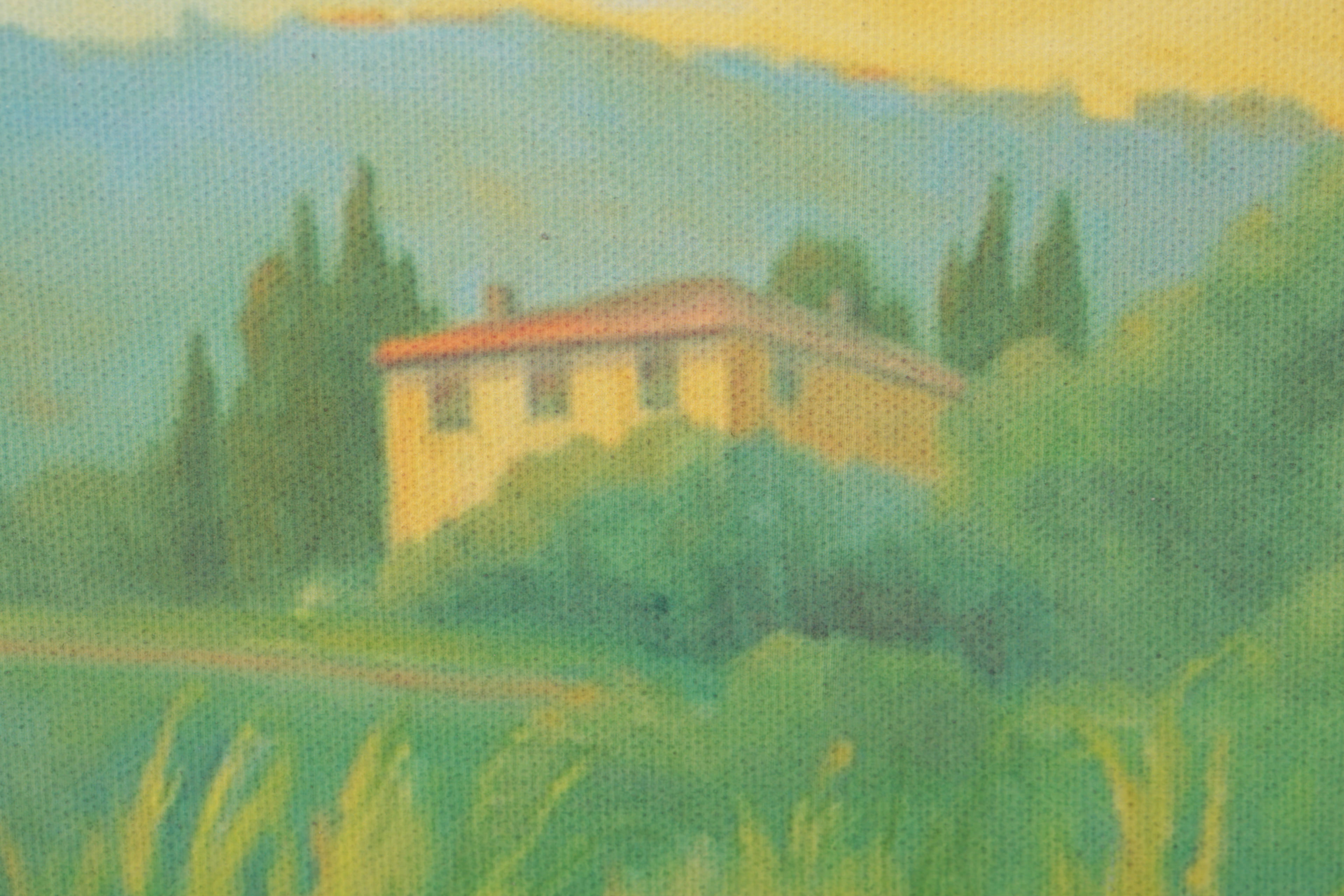 Trish Kertes Giclee Print on Canvas Board "Poppies in Tuscany"
