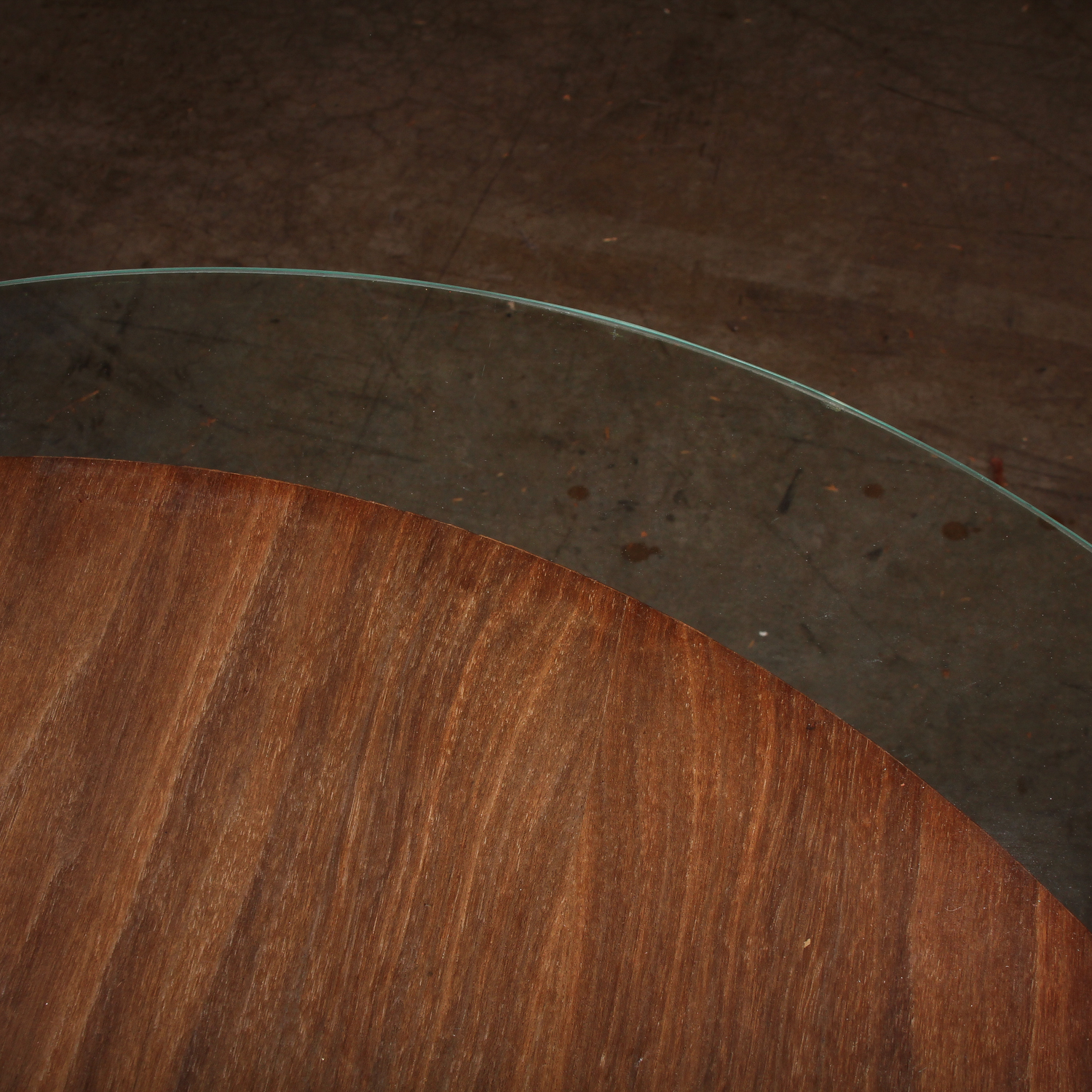 Vintage Glass Top Kitchen Table