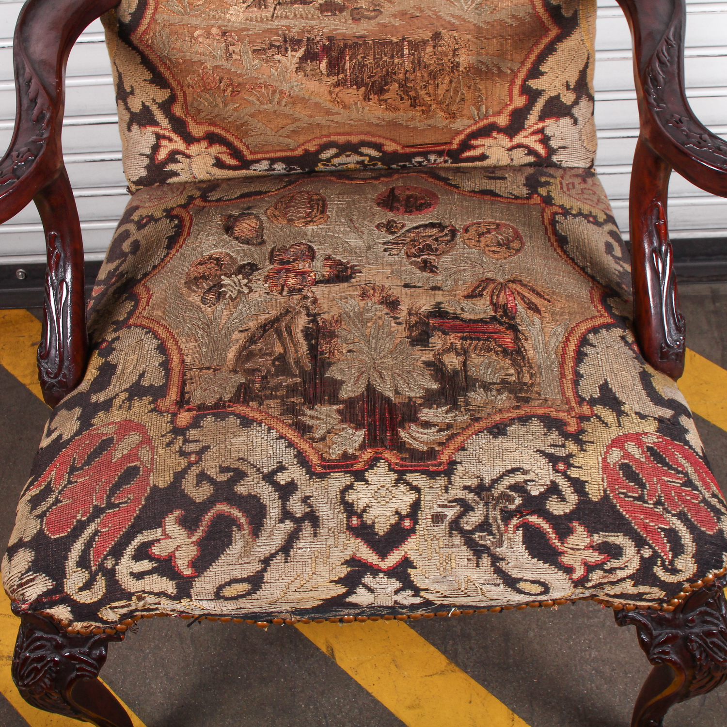 Vintage Chippendale Style Armchair