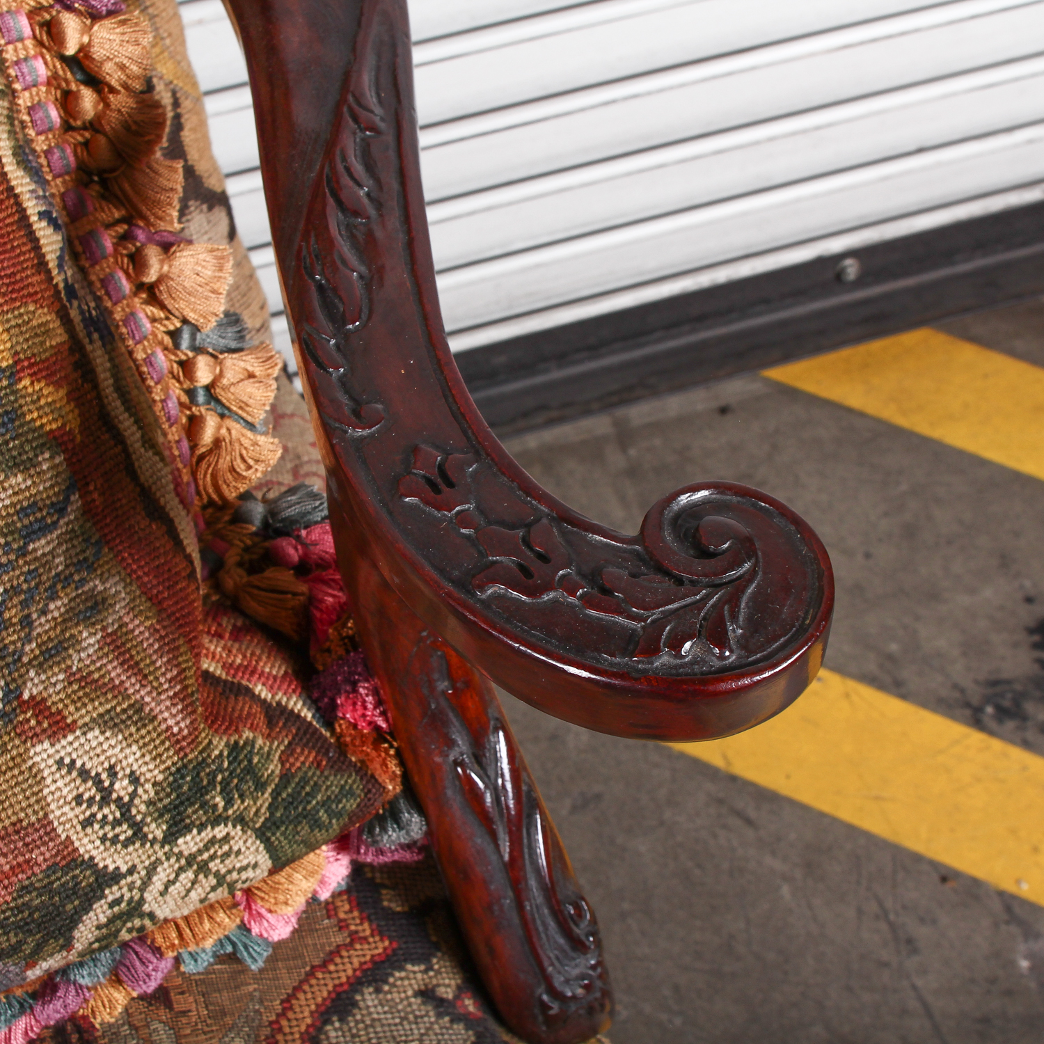 Vintage Chippendale Style Armchair