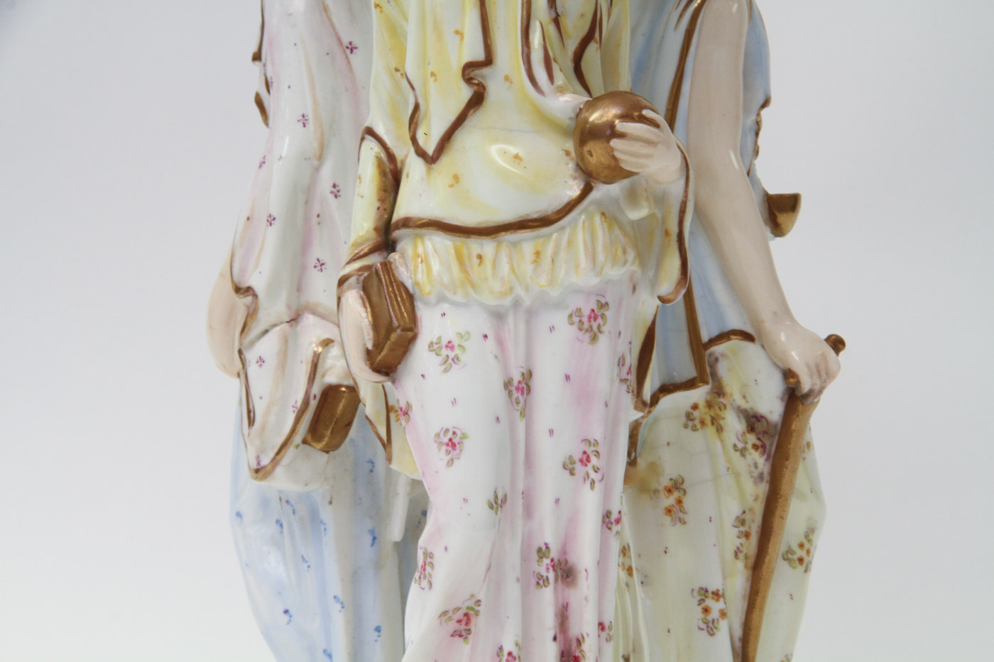 Figural Porcelain Compote