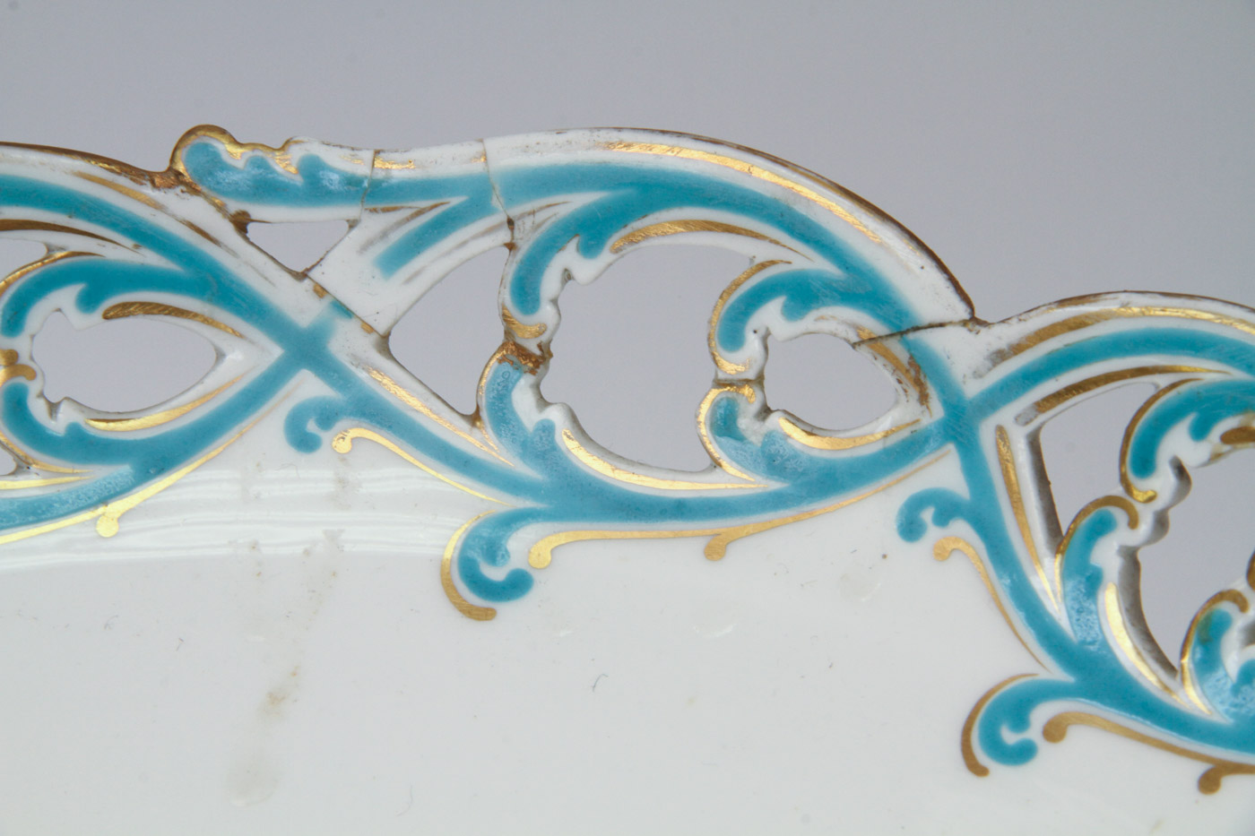 Figural Porcelain Compote