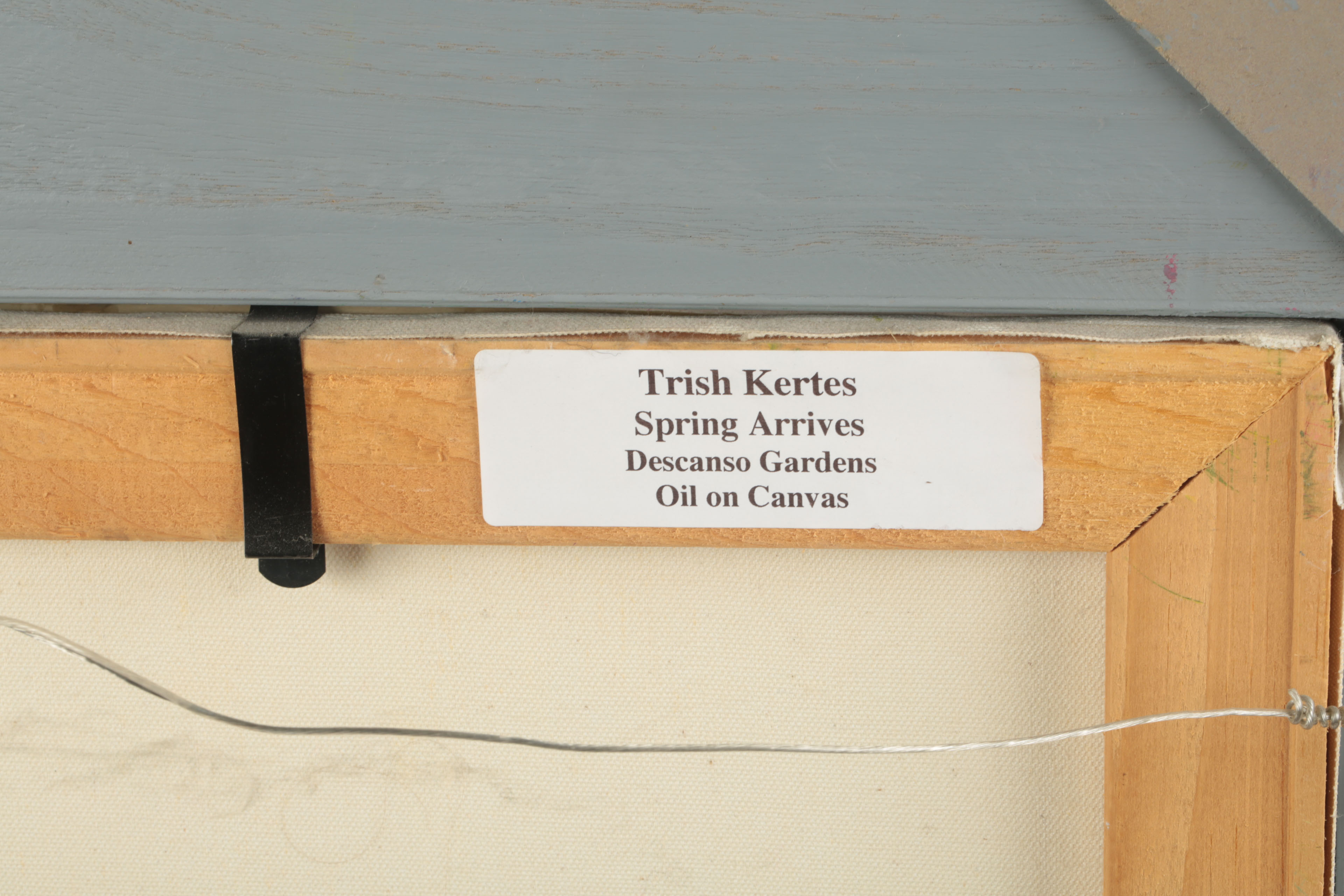 Trish Kertes Oil Painting of a Garden "Spring Arrives"