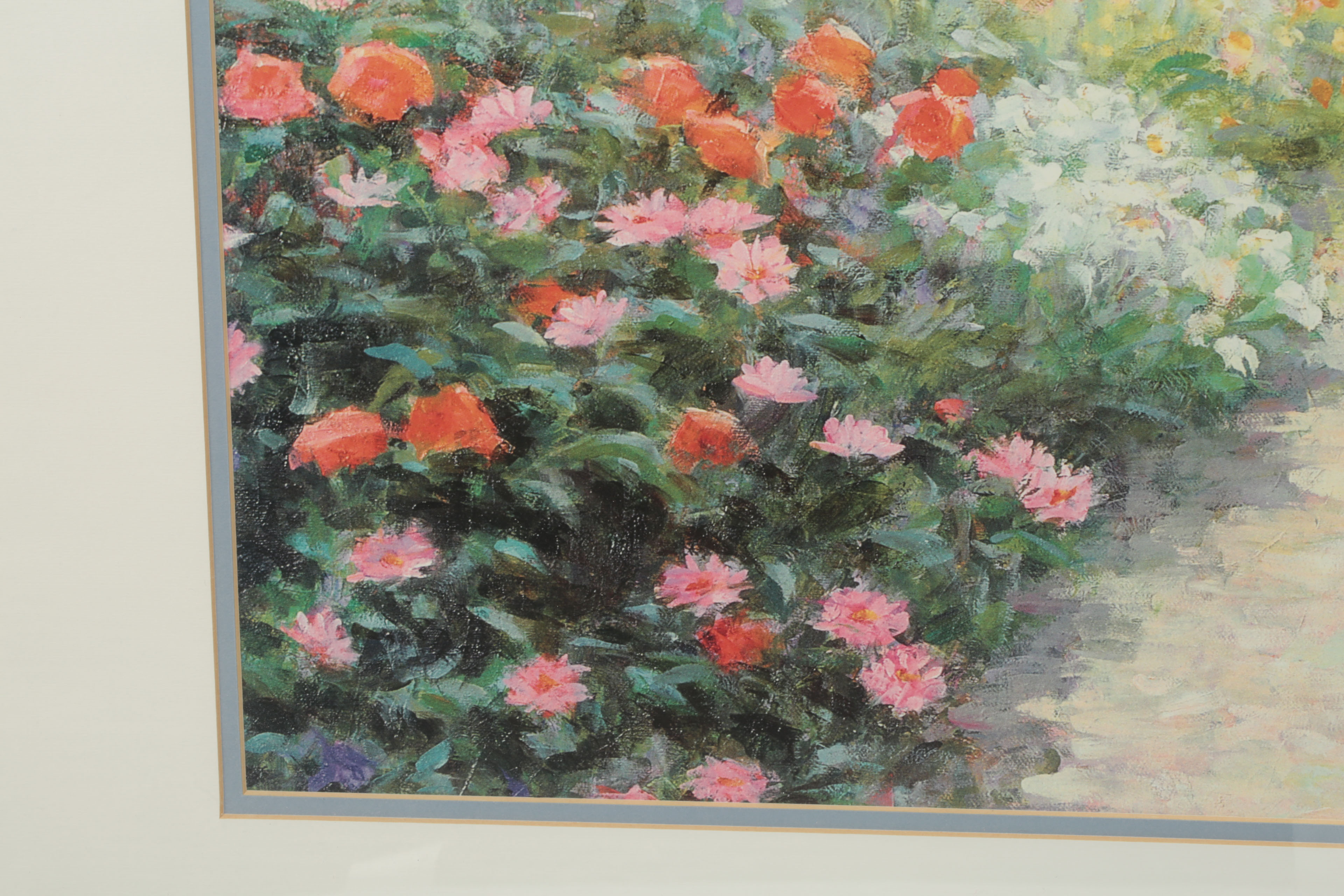 After Bi Wei Offset Lithograph on Paper of a Garden Path