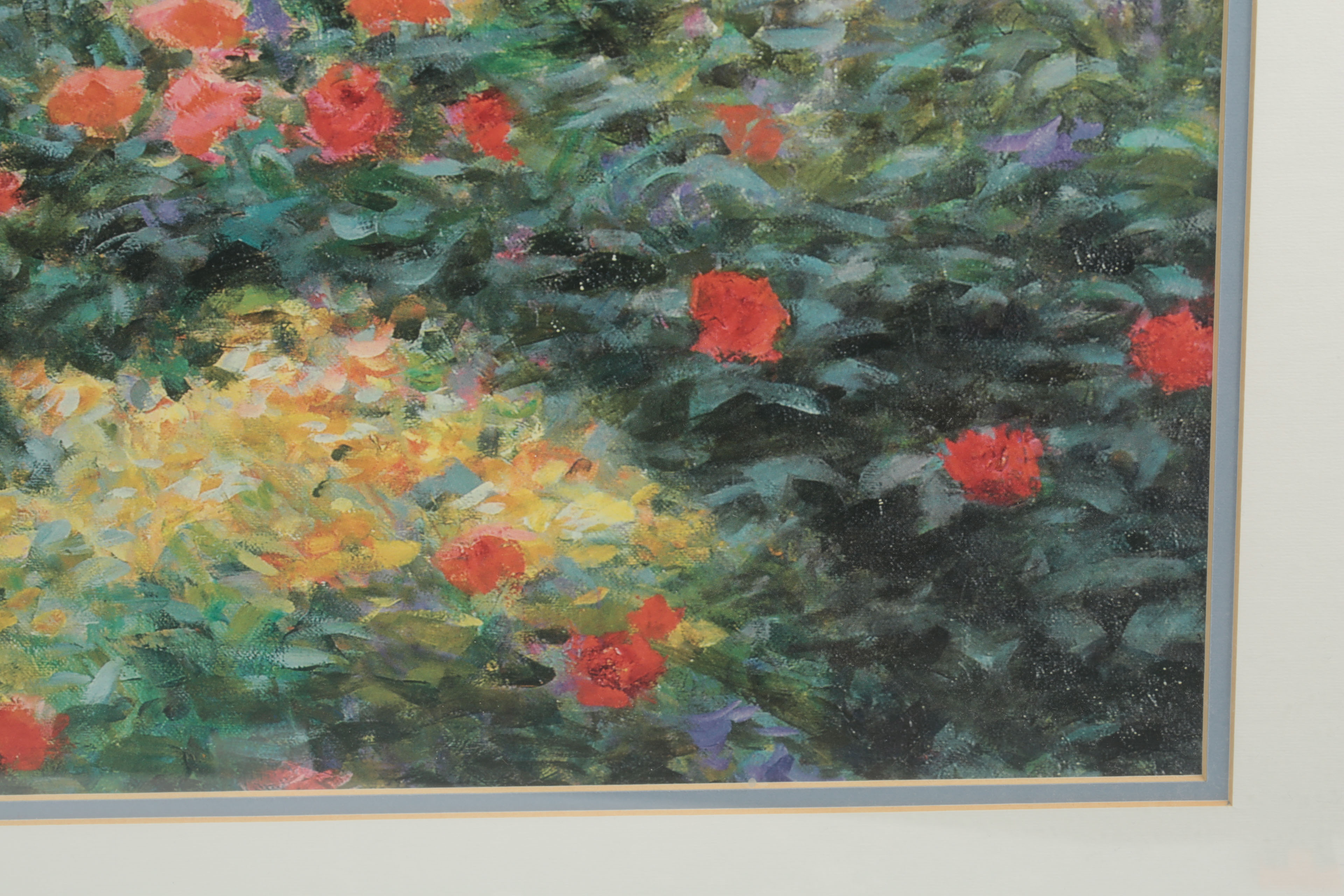 After Bi Wei Offset Lithograph on Paper of a Garden Path