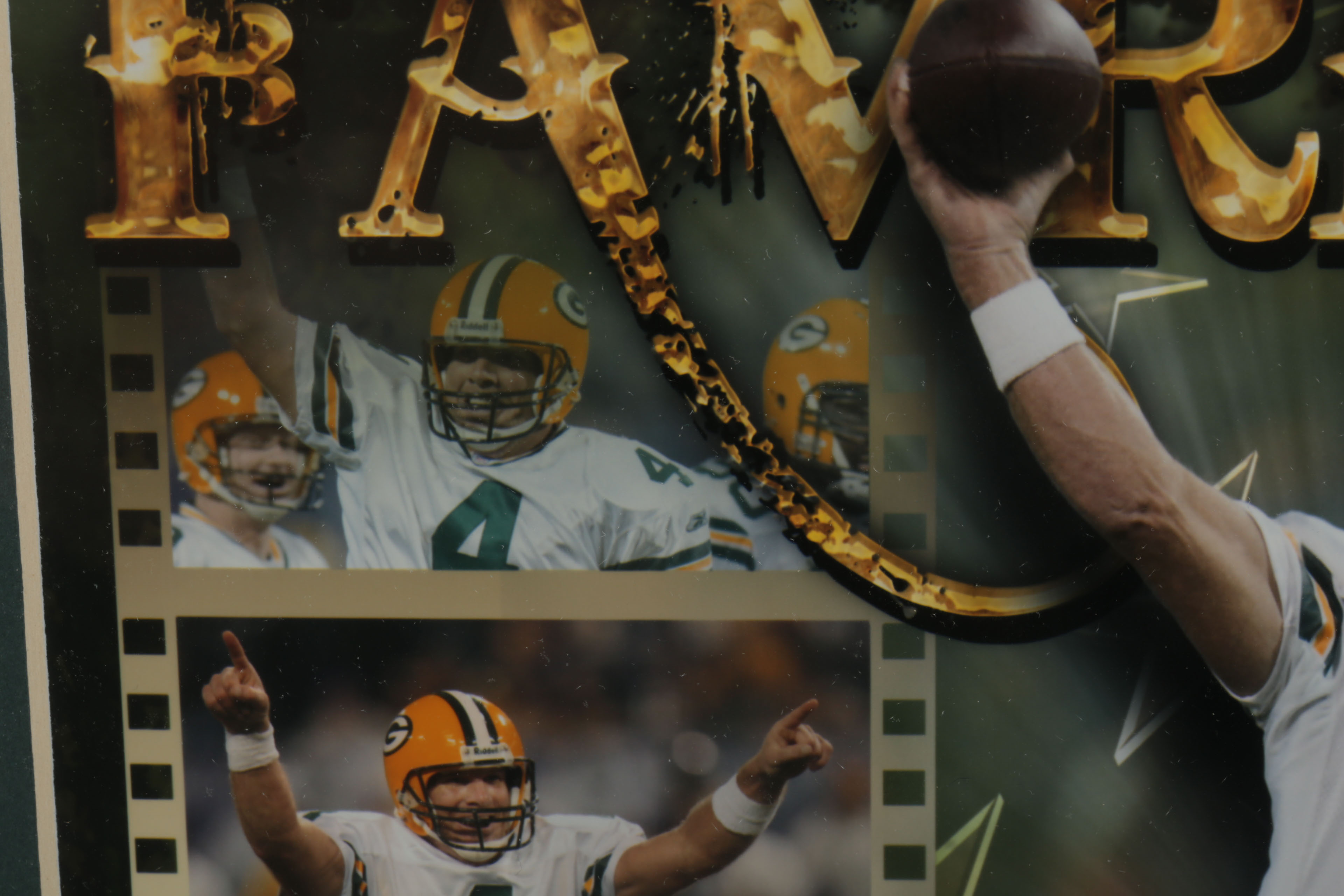 Brett Favre Print Commemorating Record Breaking Touchdown Pass